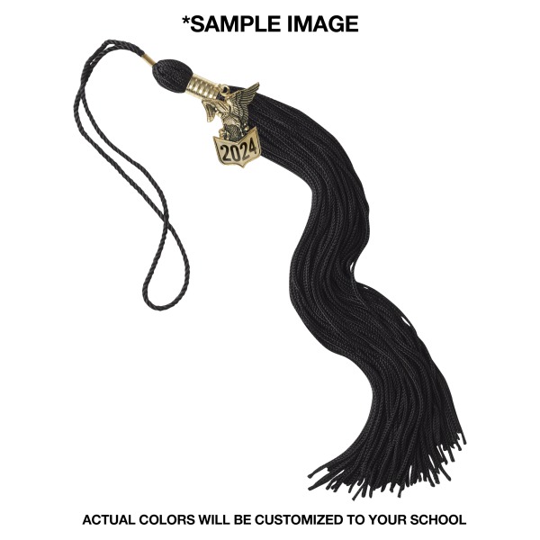 Custom Panther Mascot Tassel (Delivered with your Cap & Gown)