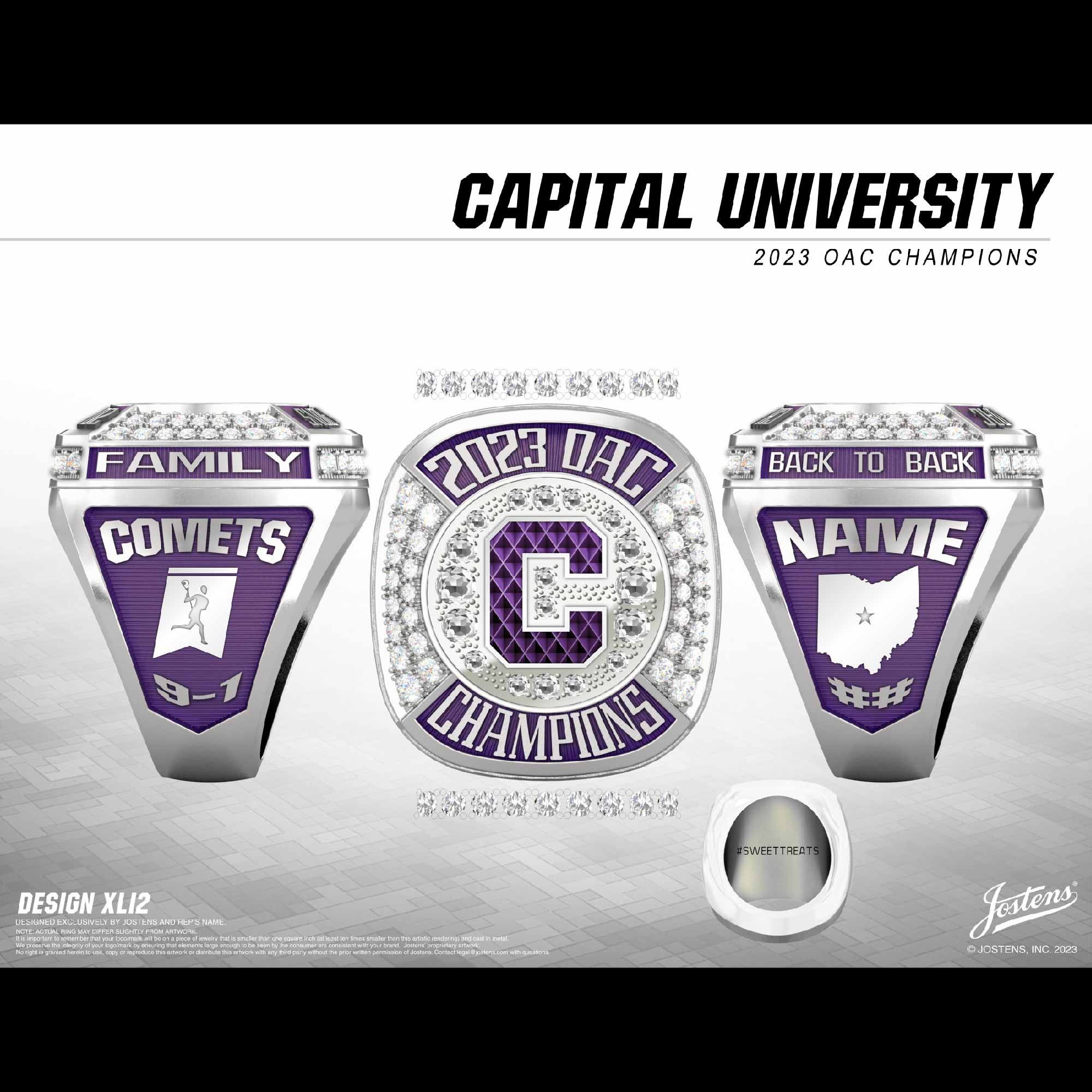 Capital University Women's Lacrosse 2023 National Championship Ring