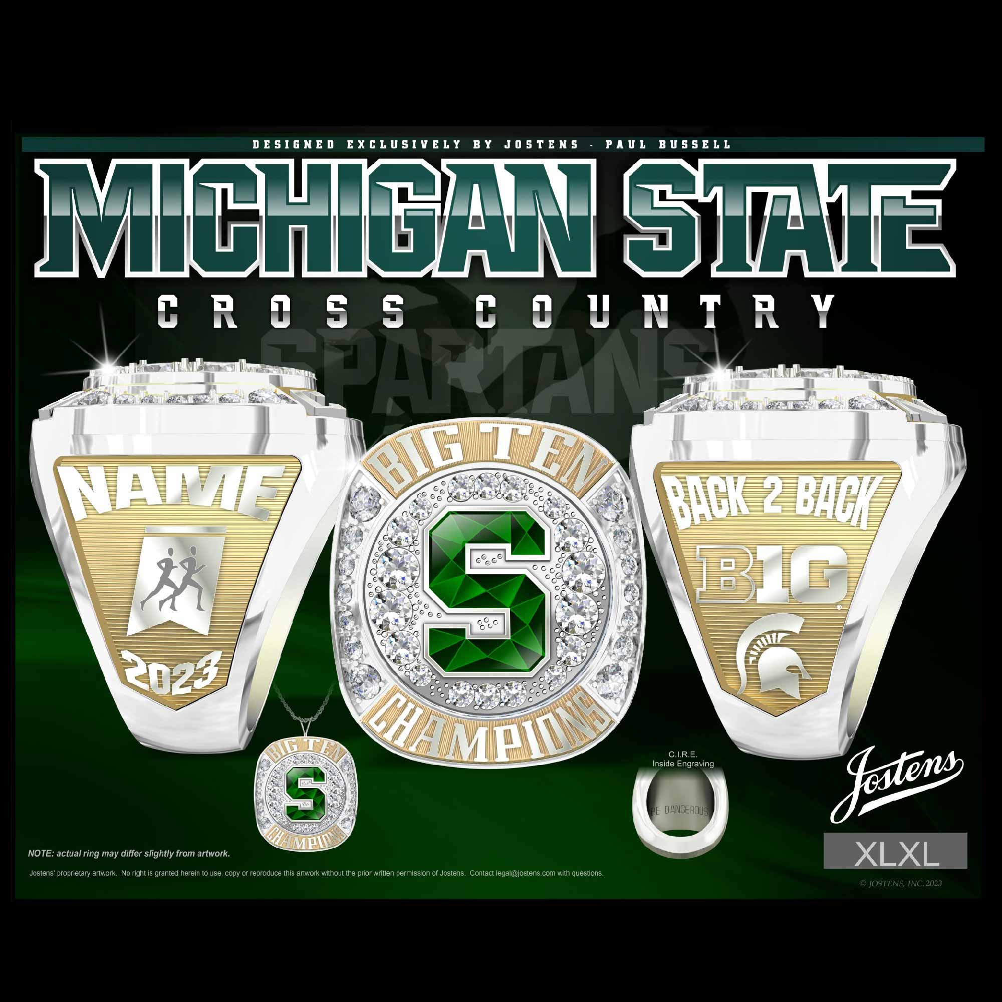 Michigan State University Women's Cross Country 2023 Big Ten Championship Ring