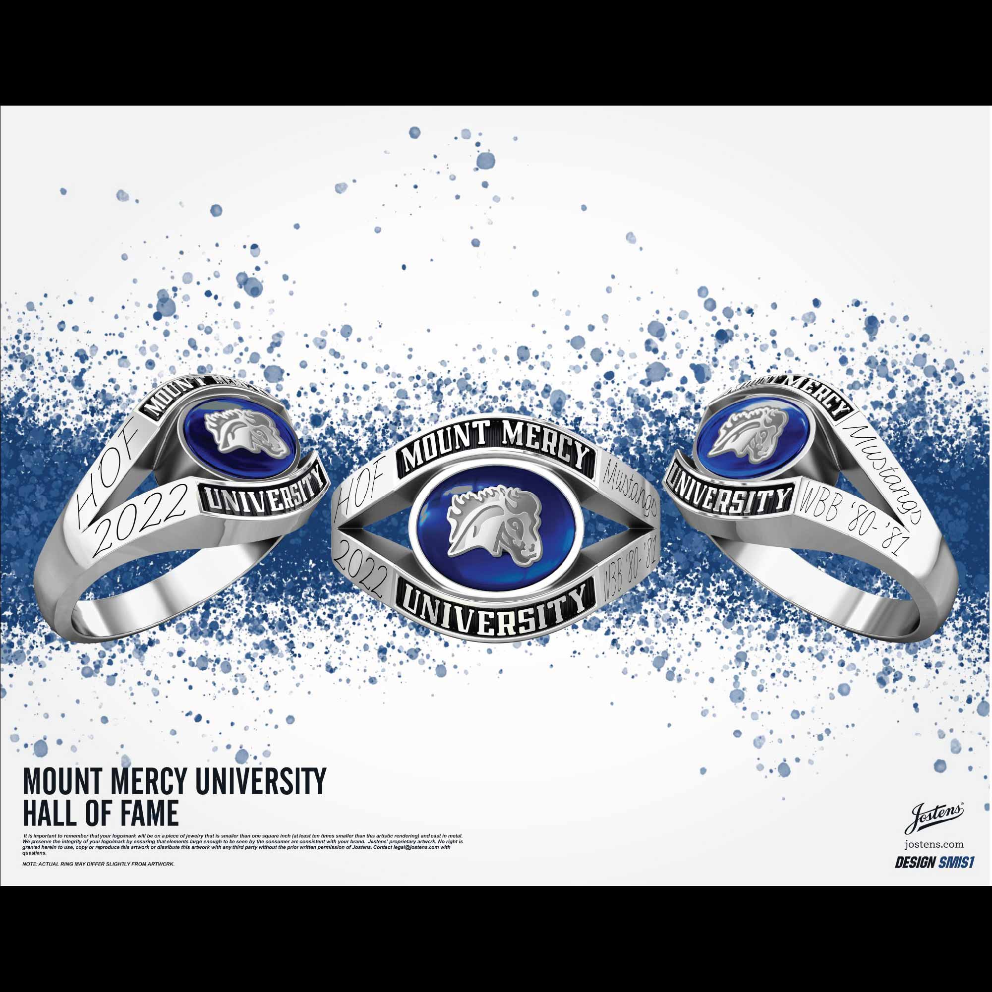 Mount Mercy University Women's Basketball 2022 Hall of Fame Championship Ring