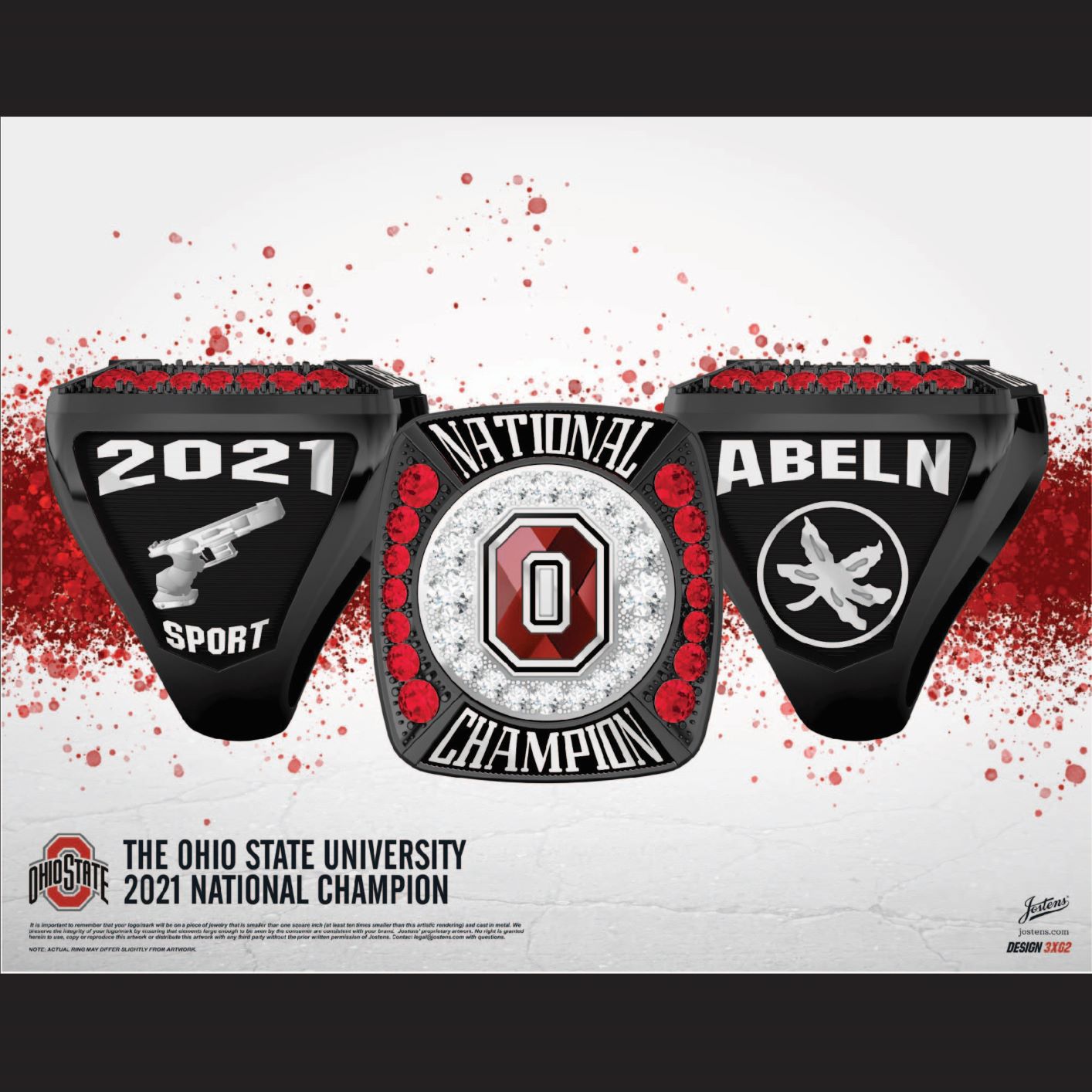 Ohio State University Coed Pistol 2021 National Championship Ring