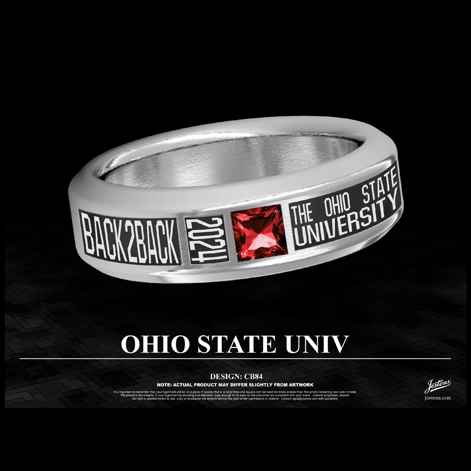 Ohio State University Women's Swimming & Diving 2024 Big Ten Championship Ring