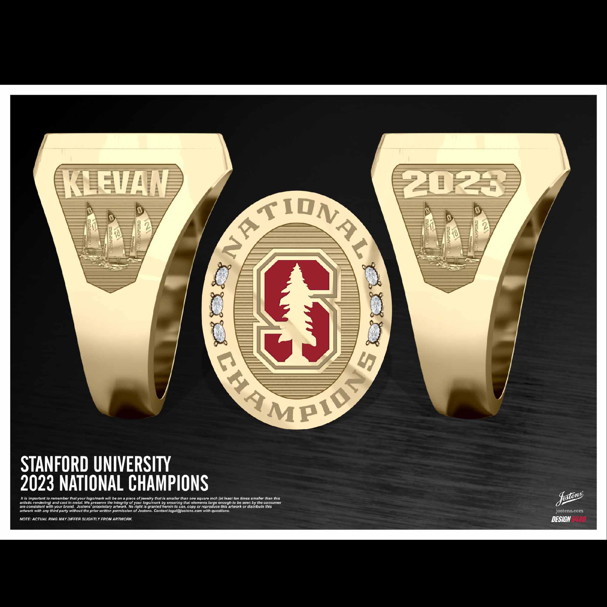 Stanford University Women's Rowing 2023 National Championship Ring