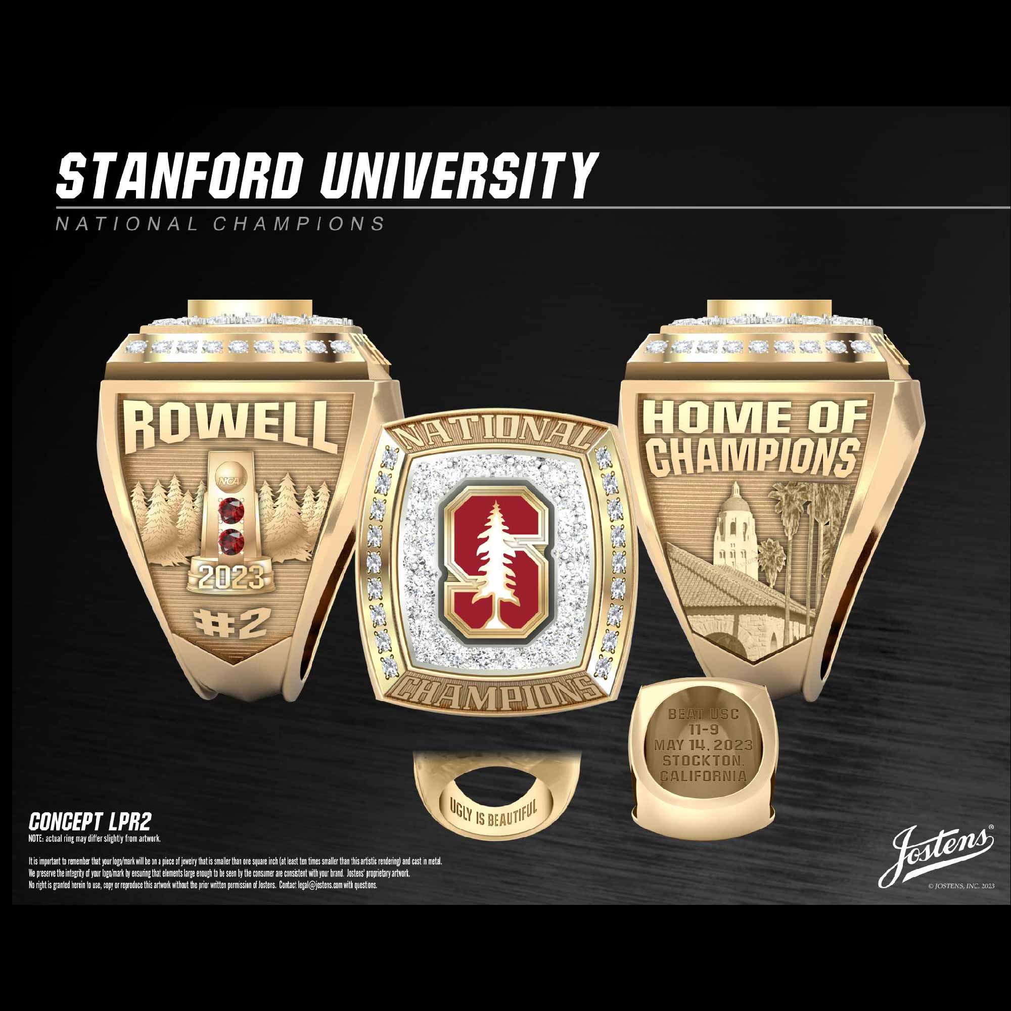 Stanford University Women's Water Polo 2023 National Championship Ring