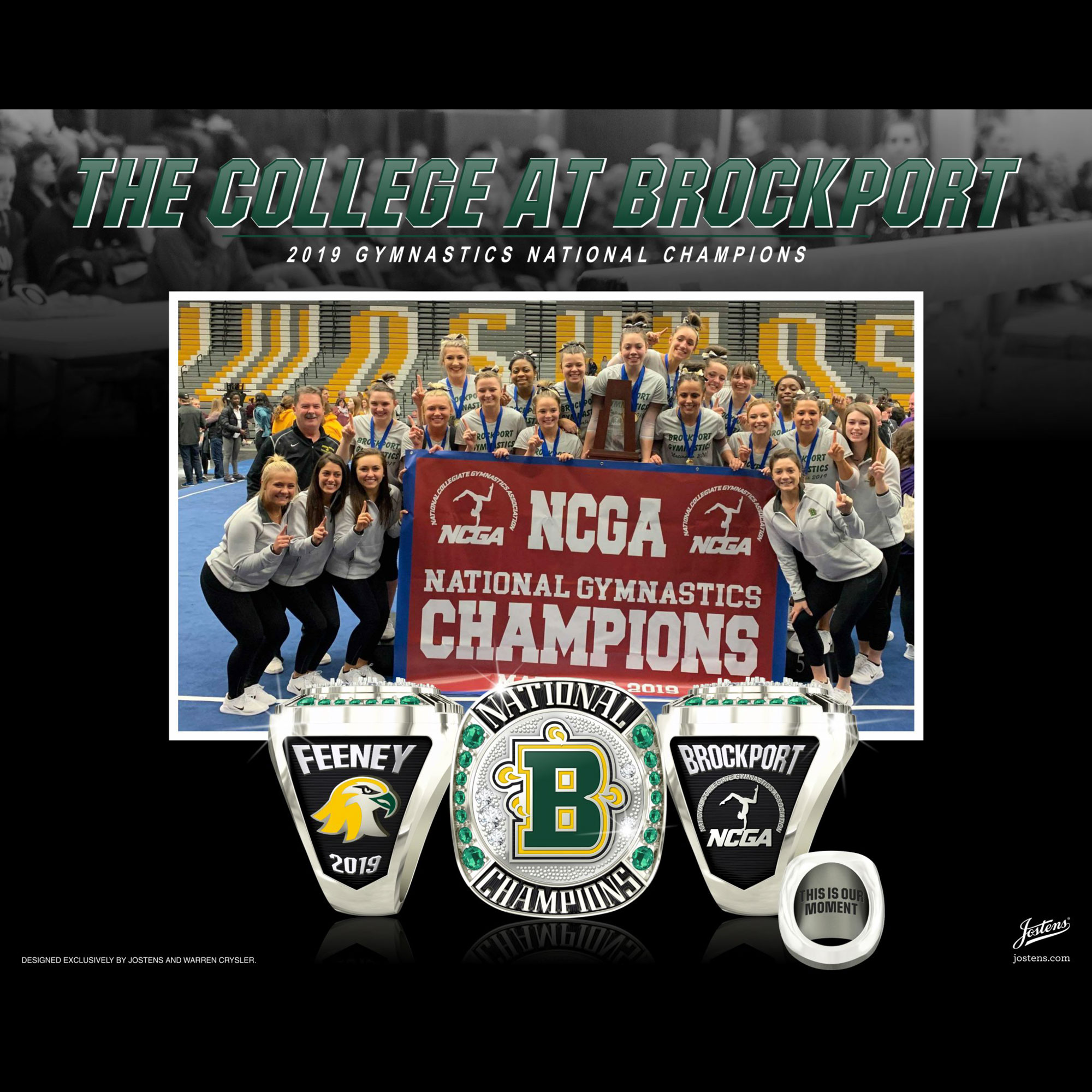 The College at Brockport Women's Gymnastics 2019 National Championship Ring