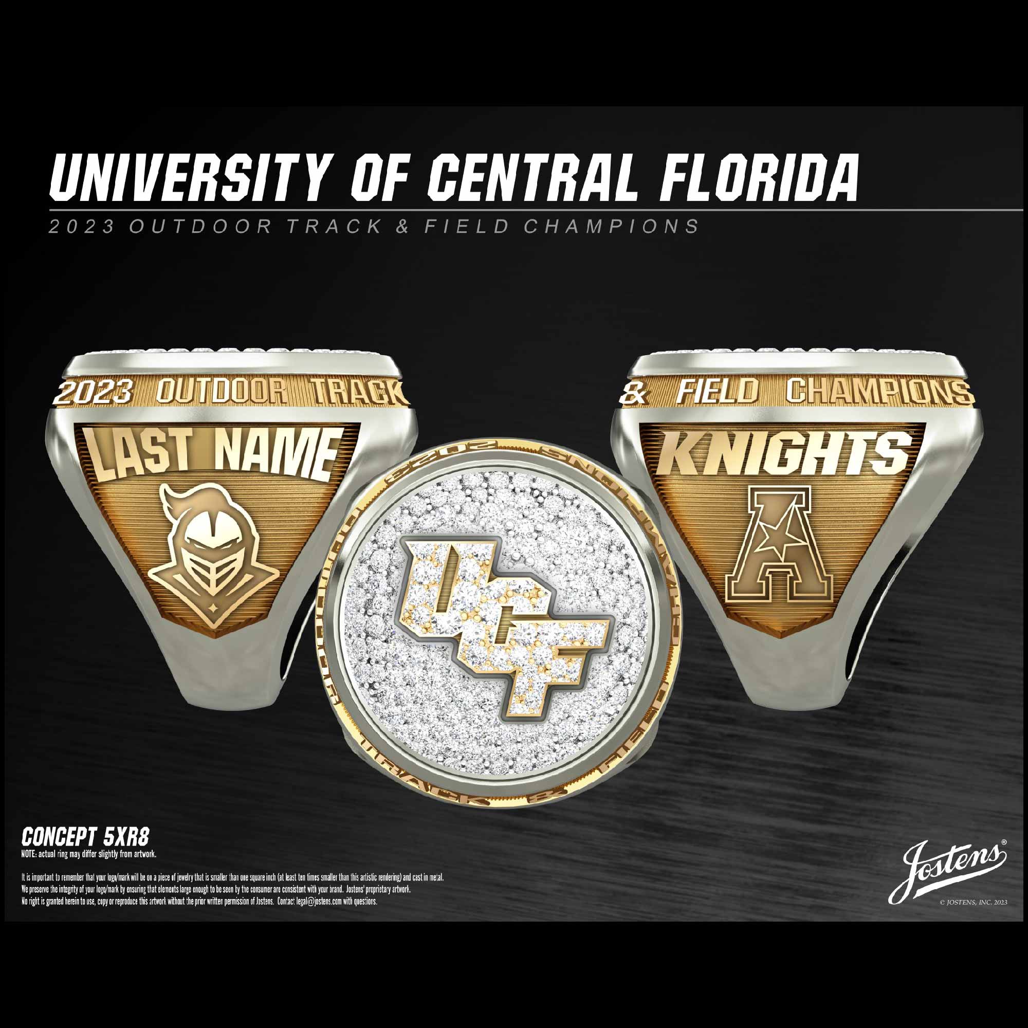 University of Central Florida Women's Track & Field 2023 AAC Championship Ring