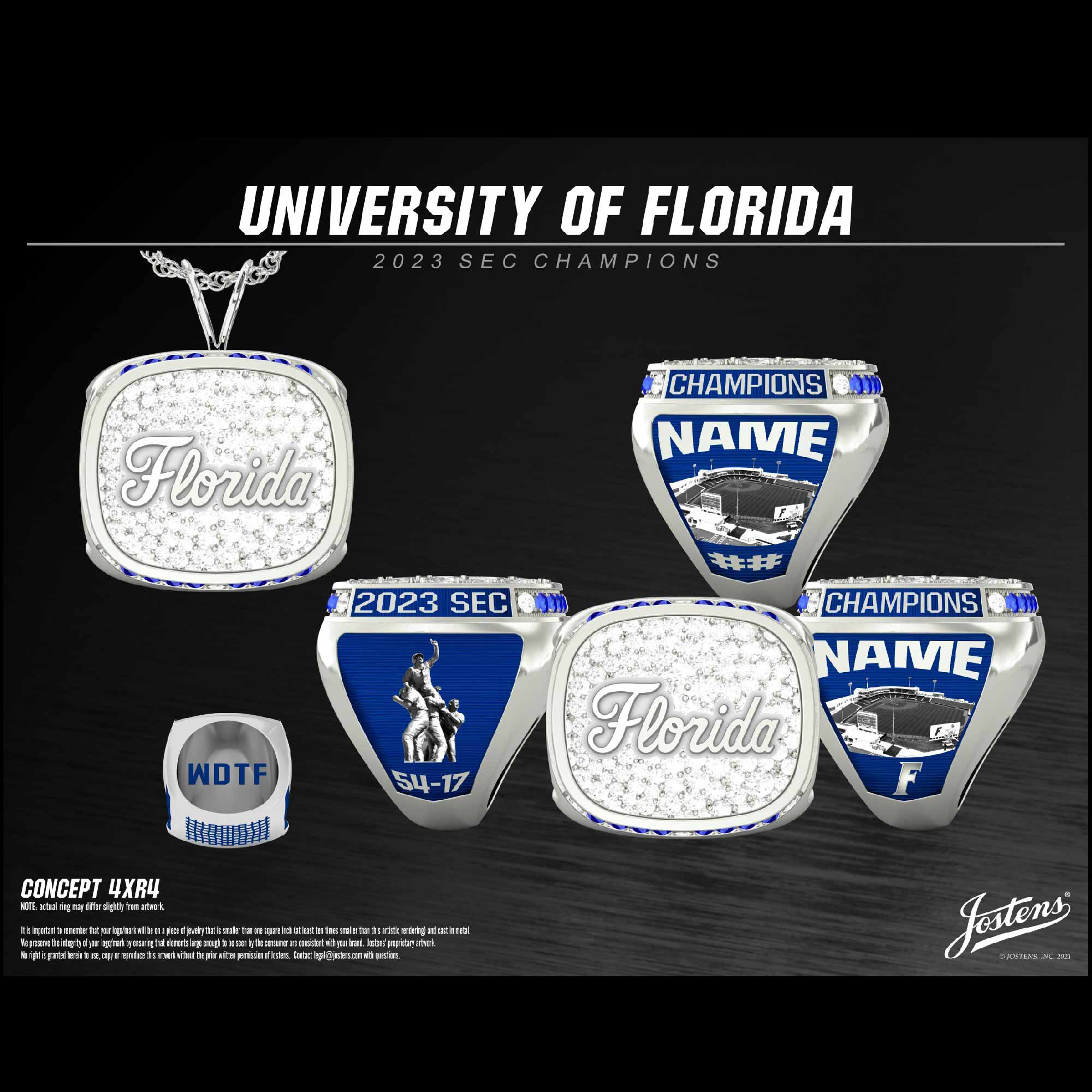 University of Florida Men's Baseball 2023 SEC Championship Ring