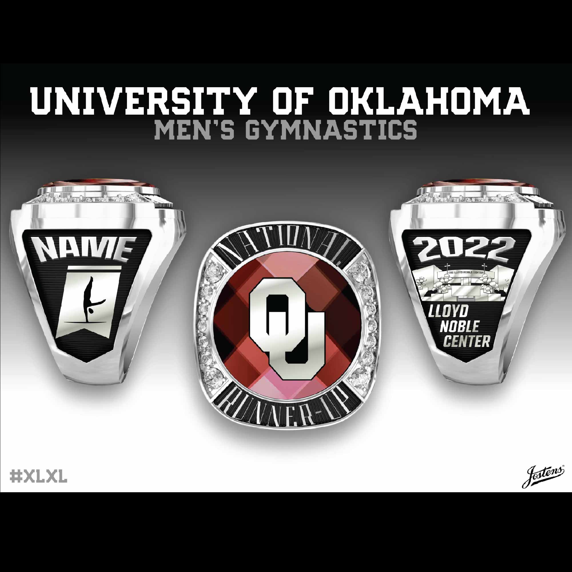 University of Oklahoma Men's Gymnastics 2022 National Championship Ring