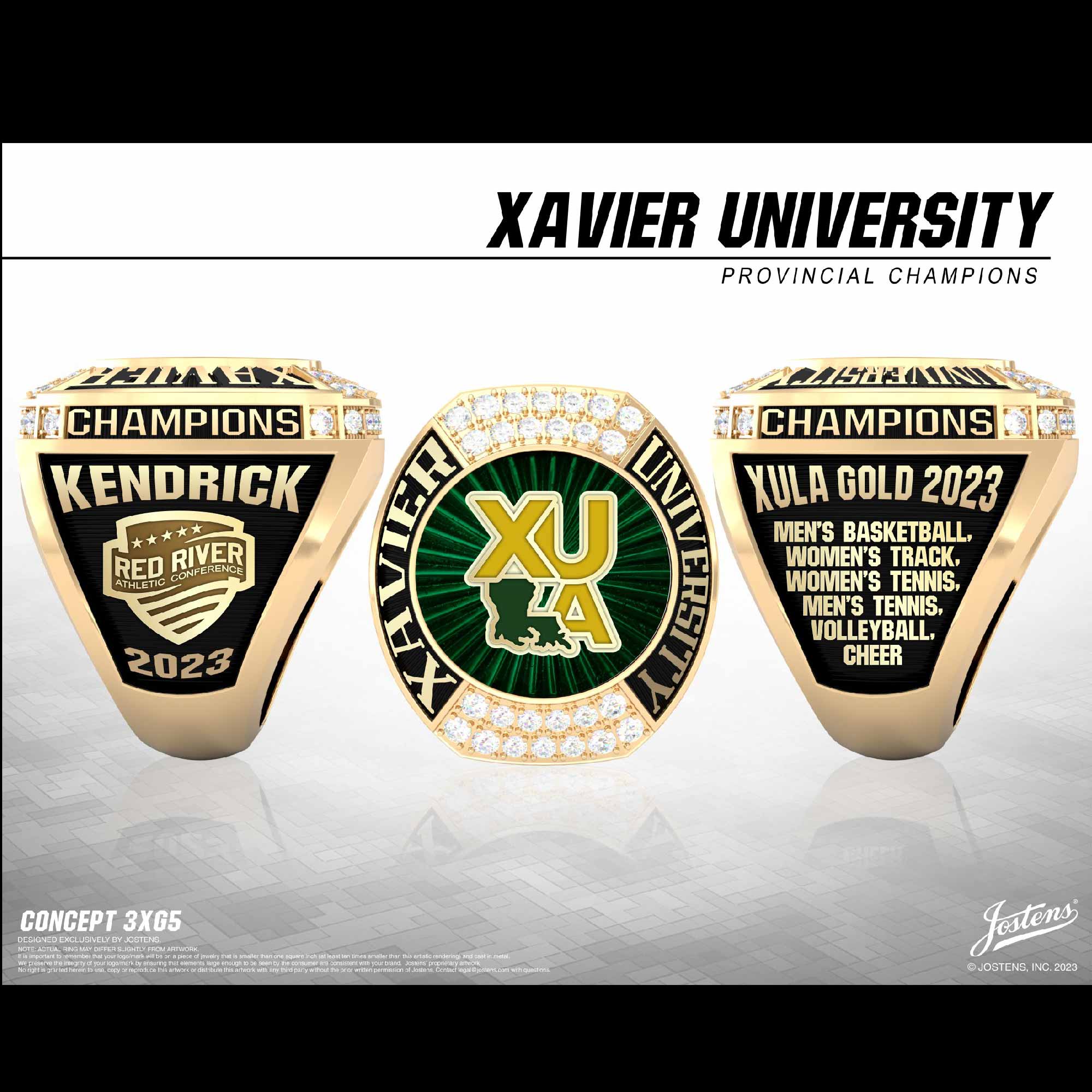 Xavier University Louisiana All Sports 2023 Provincial Championship Ring