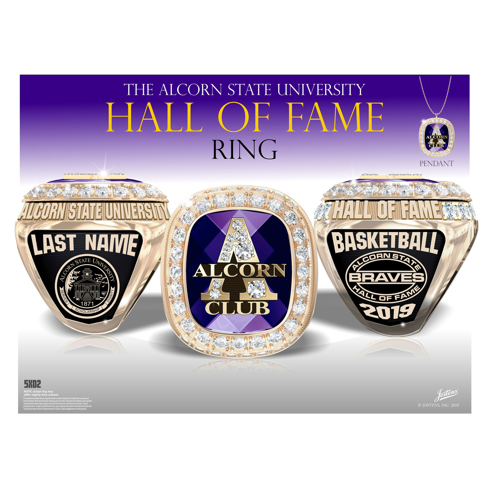 Alcorn State University Hall of Fame Championship Ring