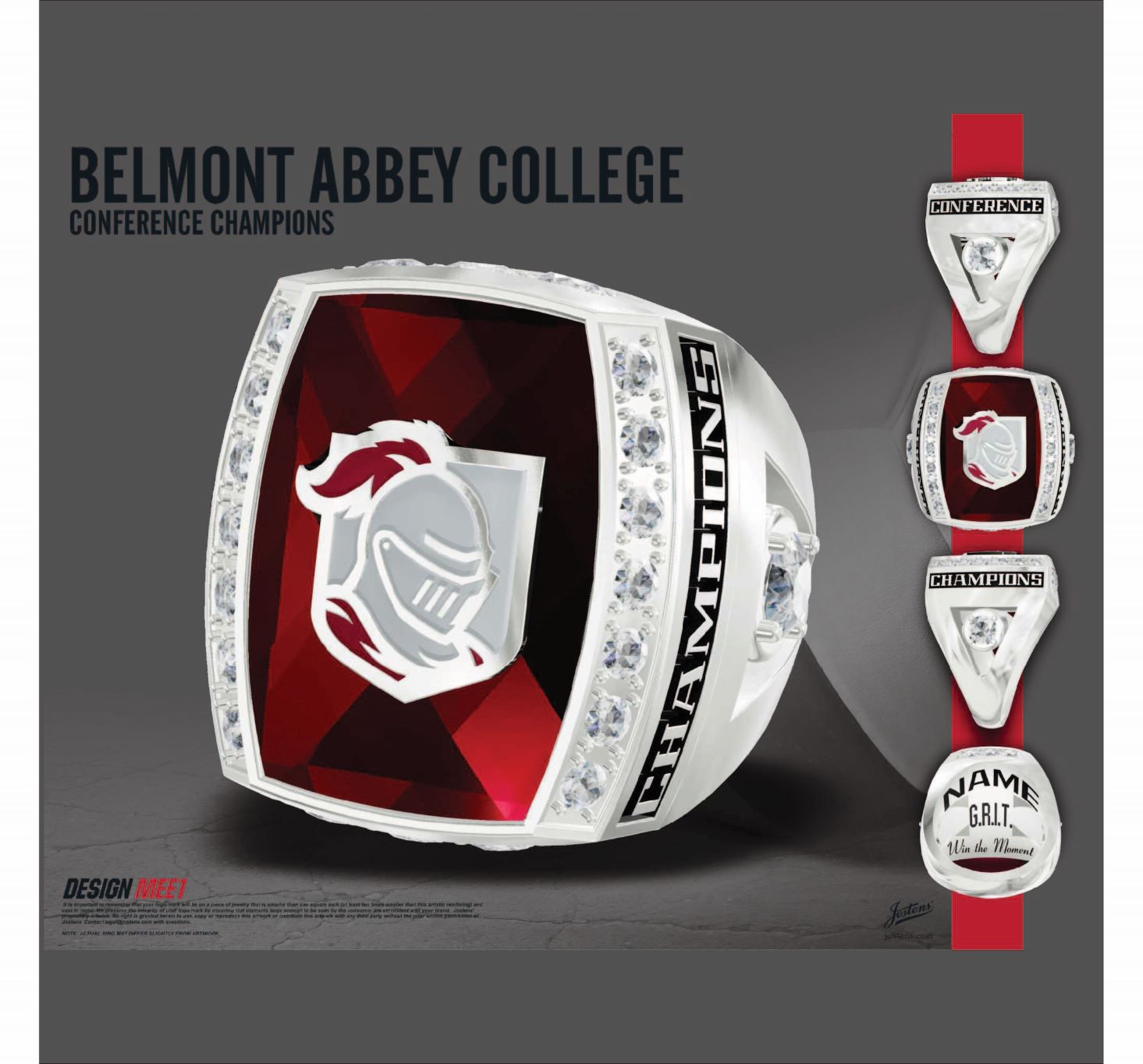 Belmont Abbey College Women's Volleyball 2019 Conference Championship Ring