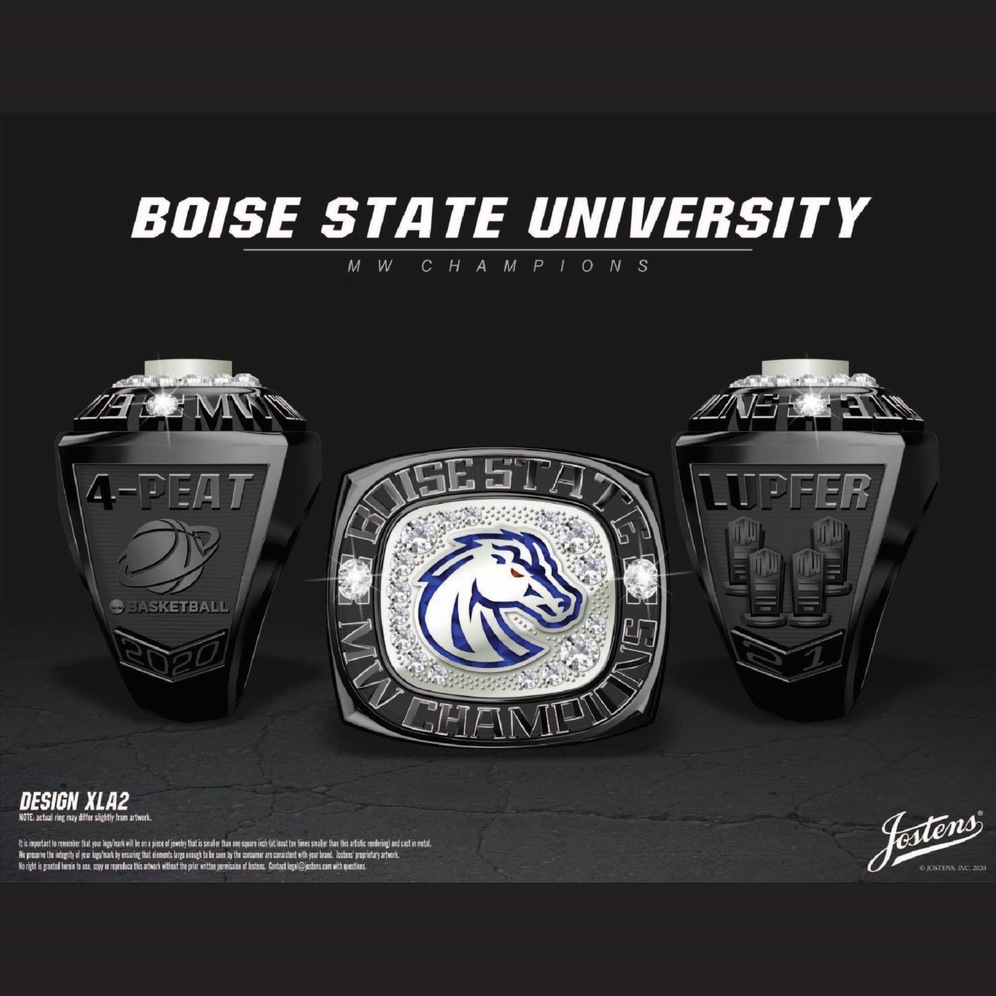 Boise State University Women's Basketball 2020 MWC Championship Ring