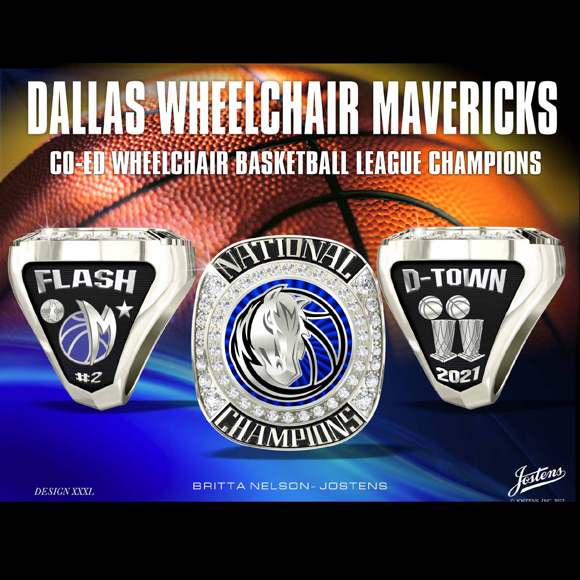 Dallas Mavericks Wheelchair Basketball 2021 National Championship Ring