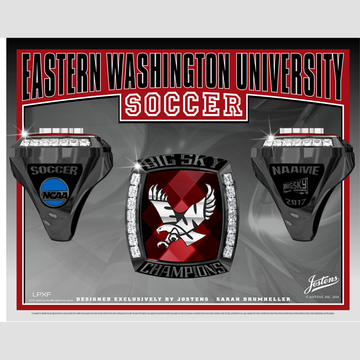 Eastern Washington University Women's Soccer 2017 Big Sky Championship Ring