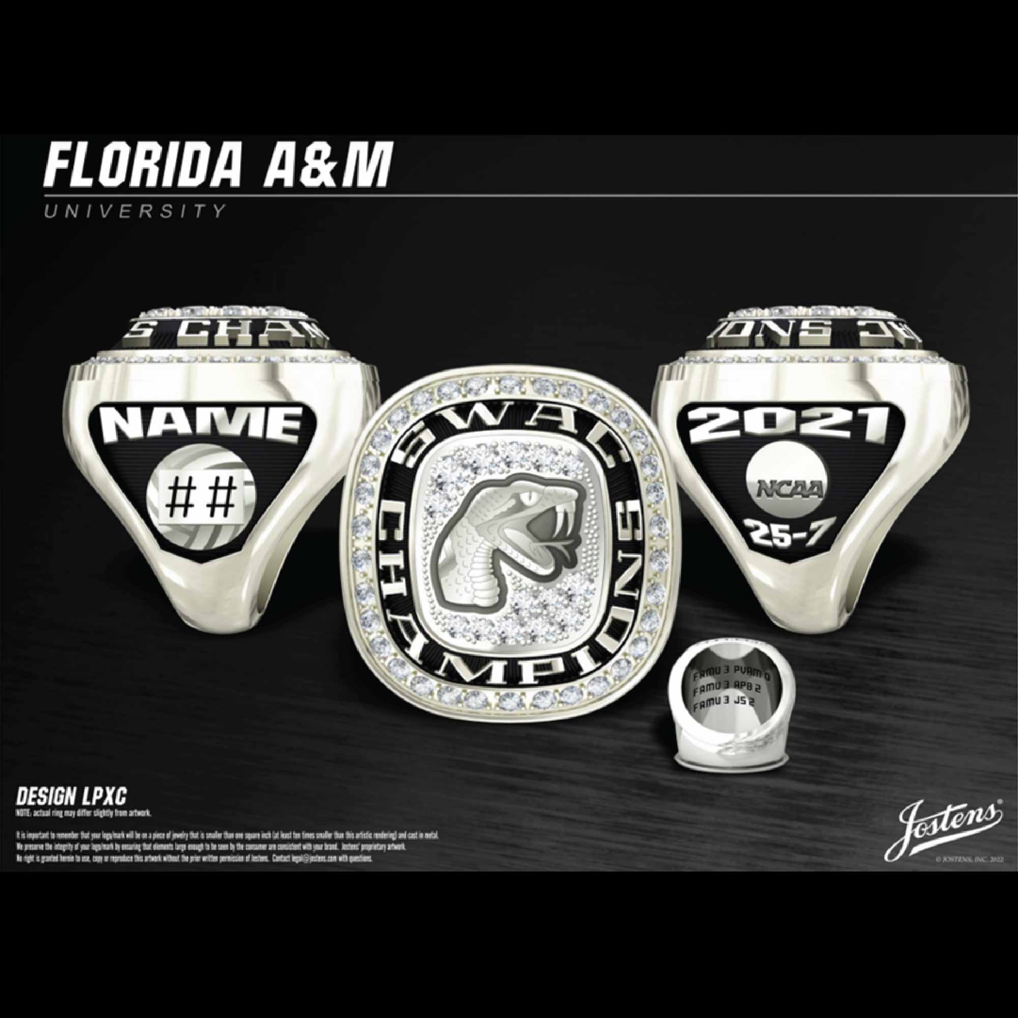 Florida A&M University Women's Volleyball 2021 SWAC Championship Ring