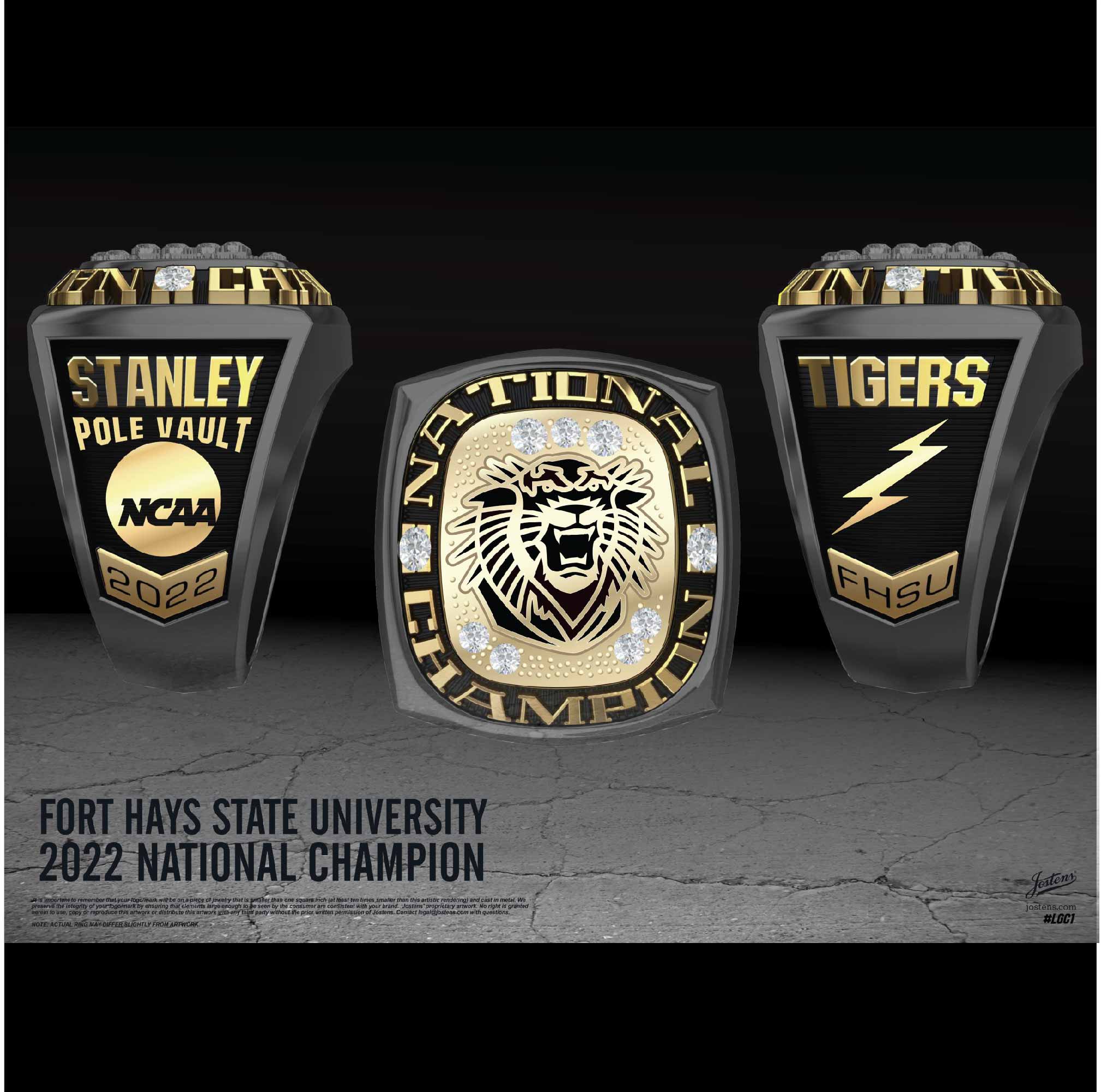 Fort Hays State University Men's Track And Field 2022 National Championship Ring