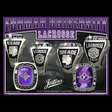 Furman University Men's Lacrosse 2017 Conference Championship Ring