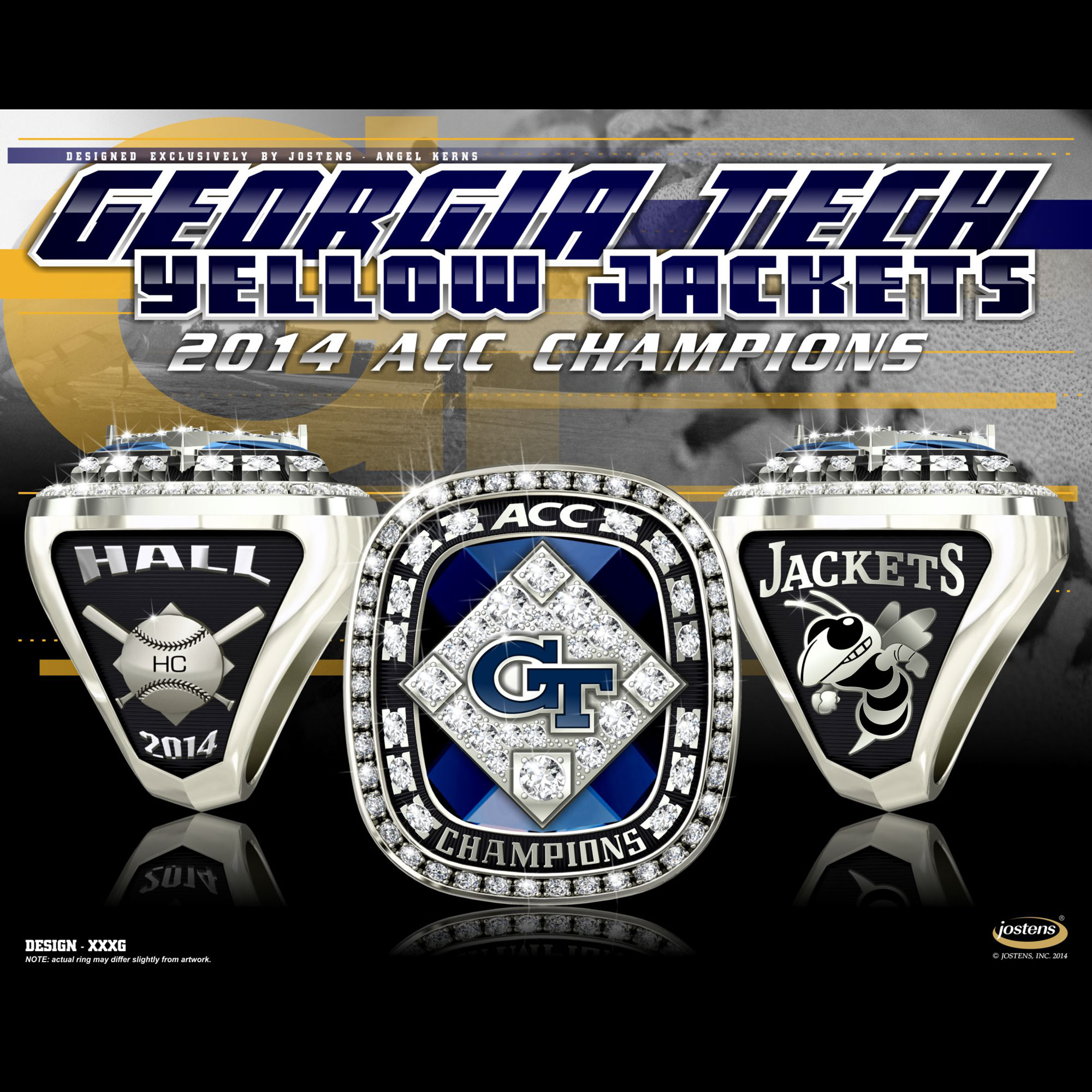 Georgia Tech Men's Baseball 2014 ACC Championship Ring