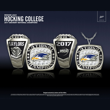 Hocking College Coed Archery 2017 National Championship Ring