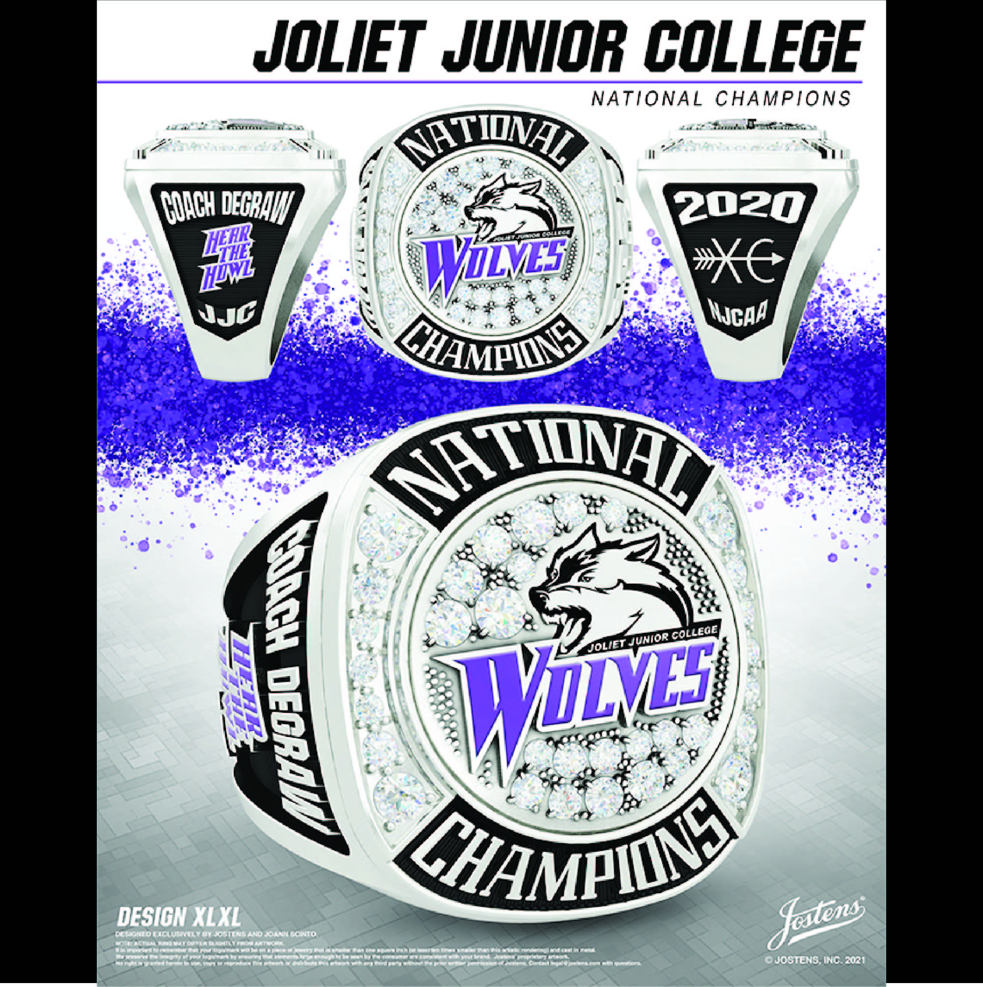 Joliet Junior College Women's Cross Country 2020 National Championship Ring