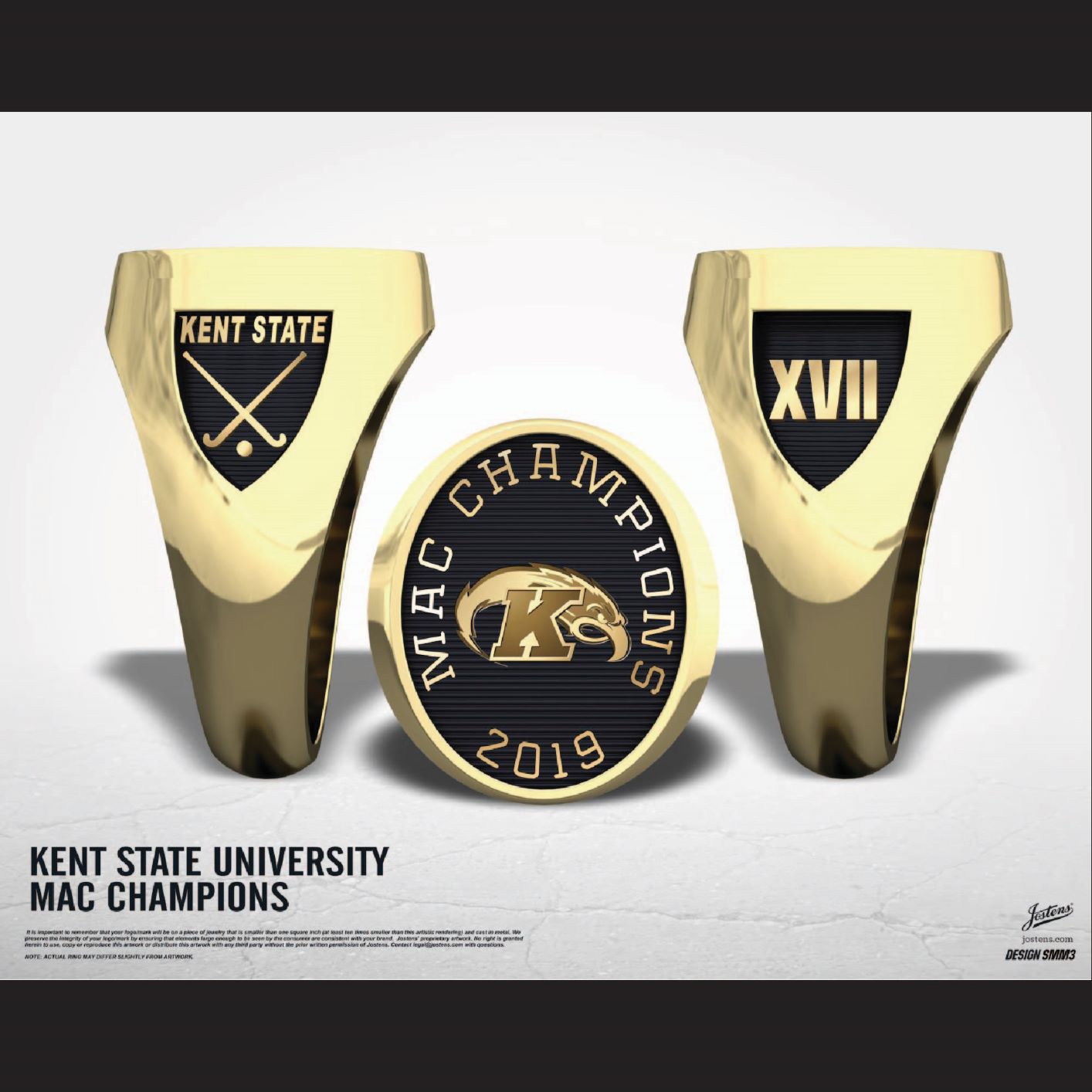 Kent State University Women's Golf 2019 MAC Championship Ring