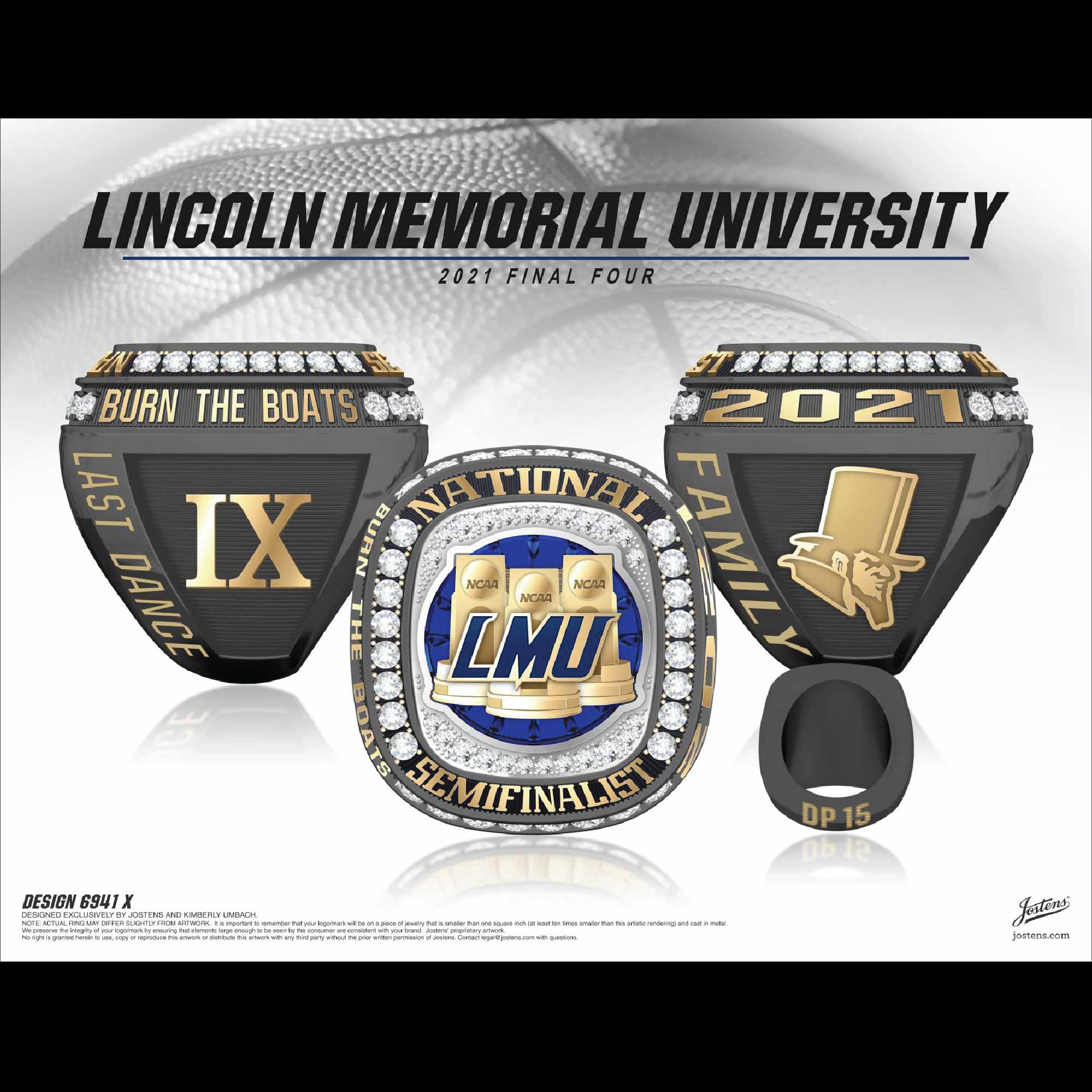 Lincoln Memorial University Men's Basketball 2021 National Championship Ring
