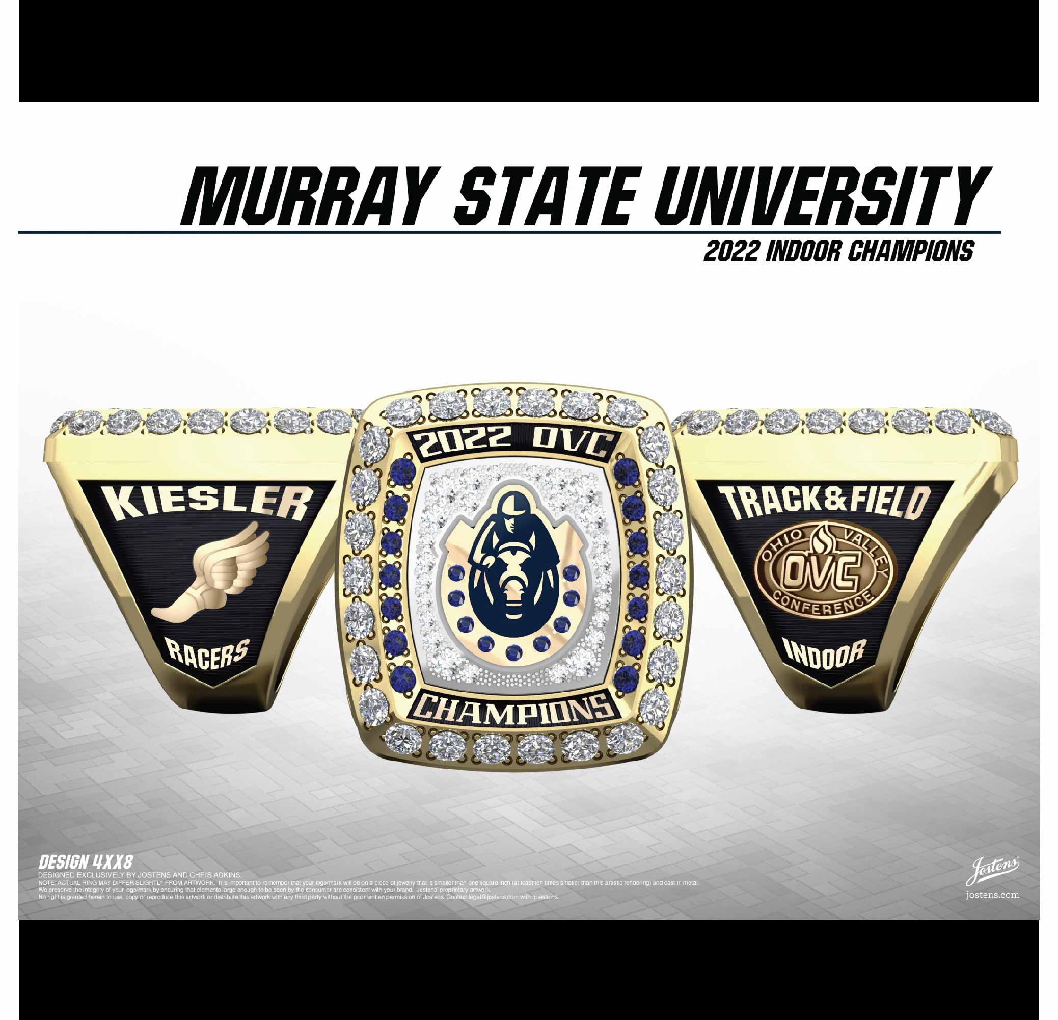 Murray State University Women's Track And Field 2022 OVC Championship Ring