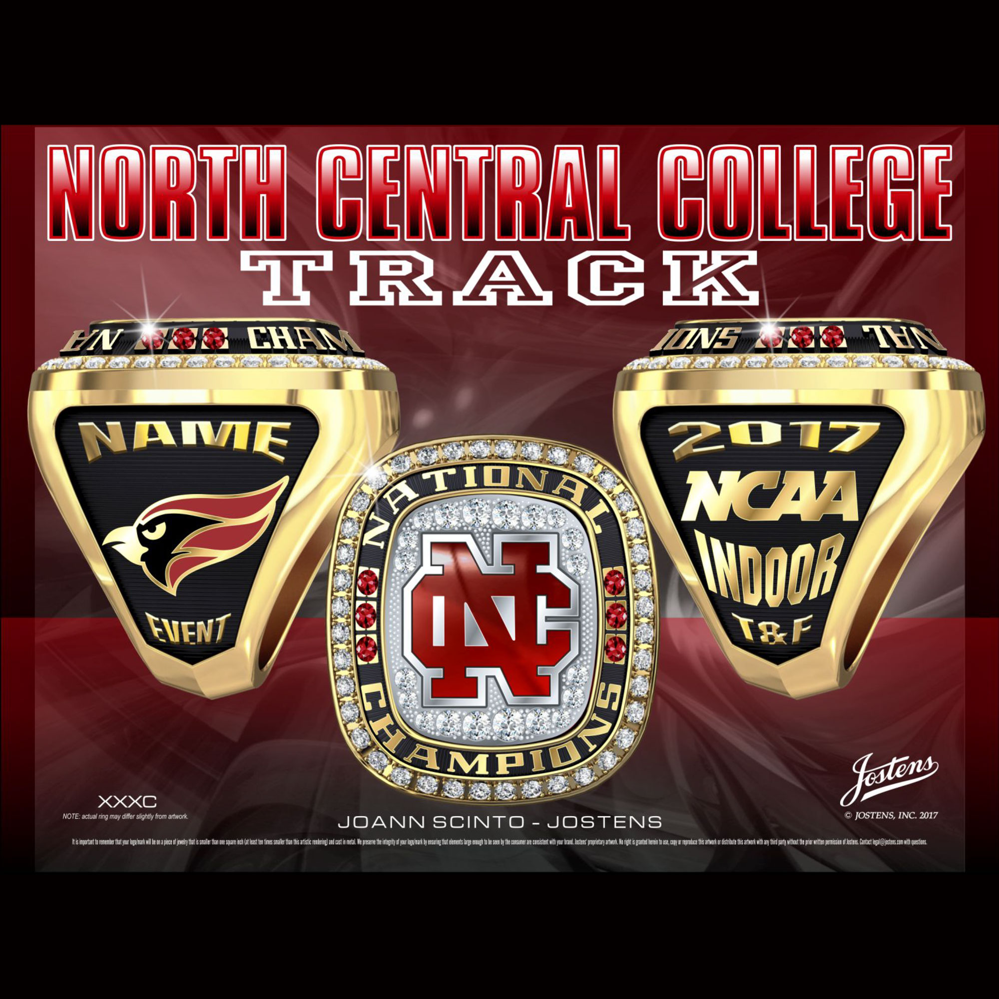 North Central College Men's Track & Field 2017 National Championship Ring