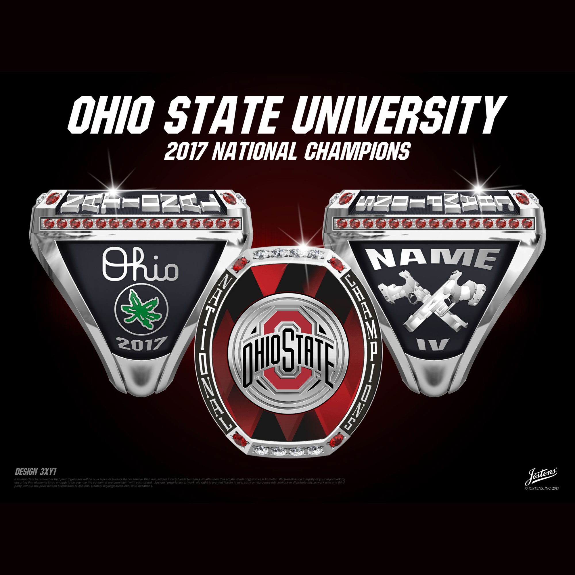 Ohio State University Coed Rifle 2017 National Championship Ring