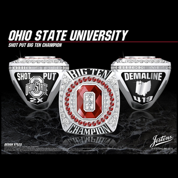 Ohio State University Men's Track & Field 2018 Big Ten Championship Ring