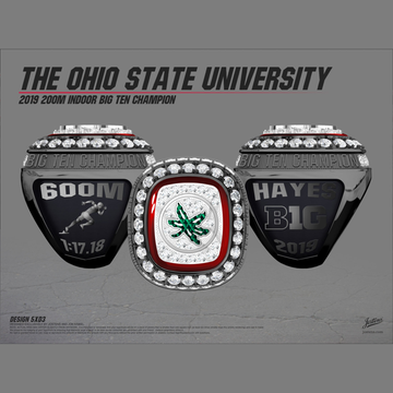 Ohio State University Men's Track & Field 2019 Big Ten Championship Ring