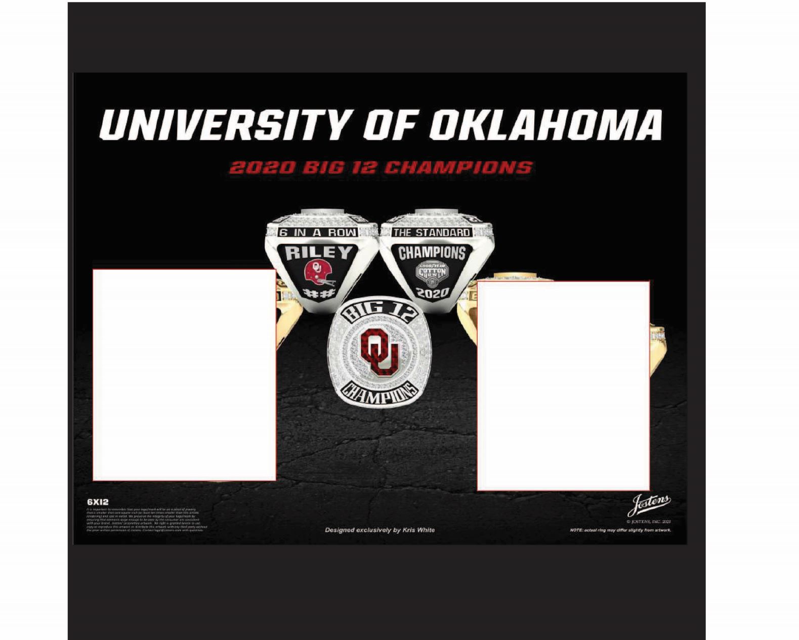 Oklahoma State University Men's Football 2020 Big 12 Championship Ring