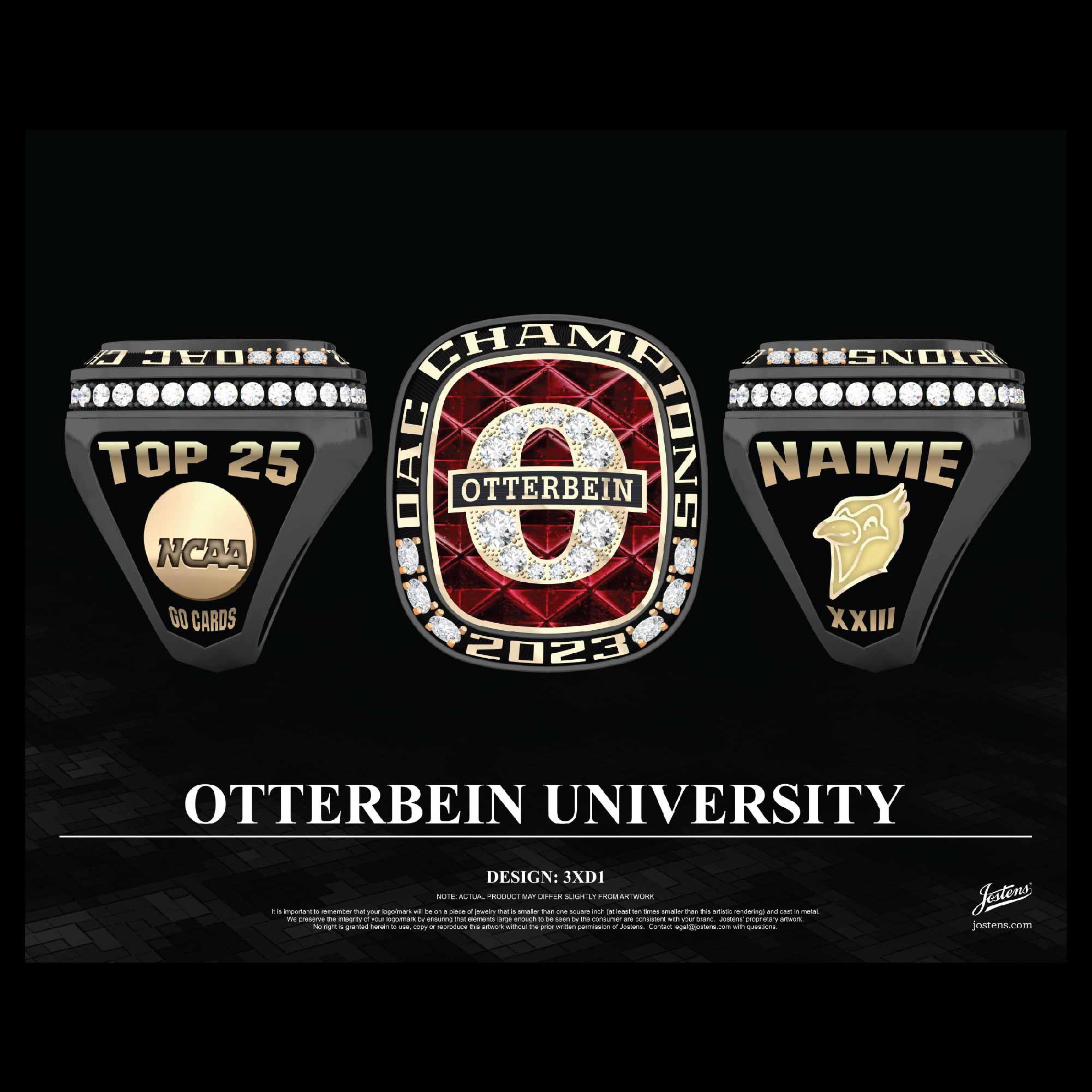 Otterbein University Men's Golf 2023 OAC Championship Ring