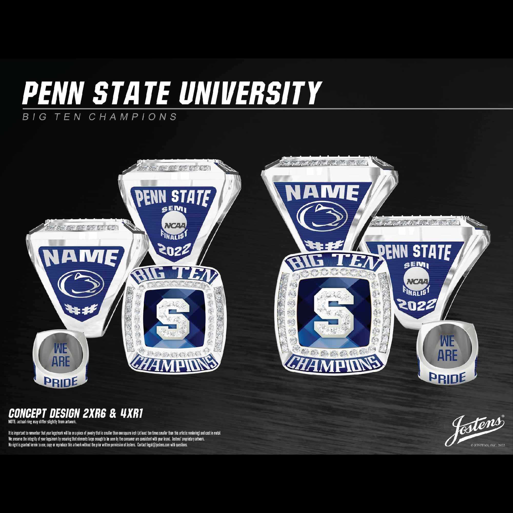 Penn State University Women's Field Hockey 2022 Big Ten Championship Ring