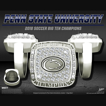 Penn State University Women's Soccer 2018 Big Ten Championship Ring