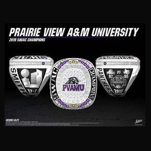 Prairie View A&M University Men's Basketball 2019 SWAC Championship Ring
