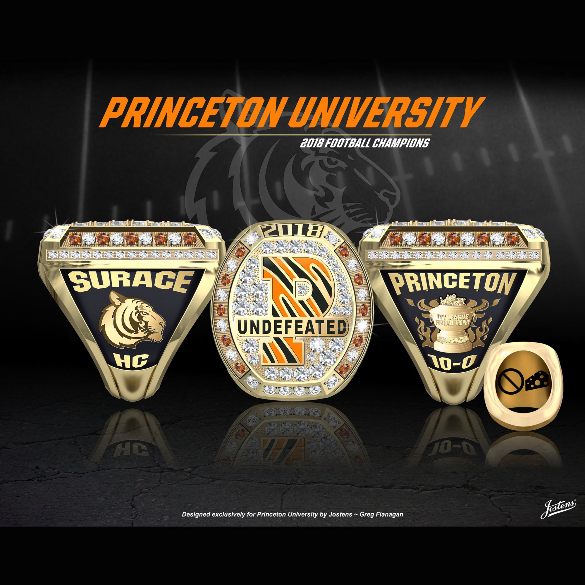 Princeton University Men's Football 2018 Ivy League Championship Ring