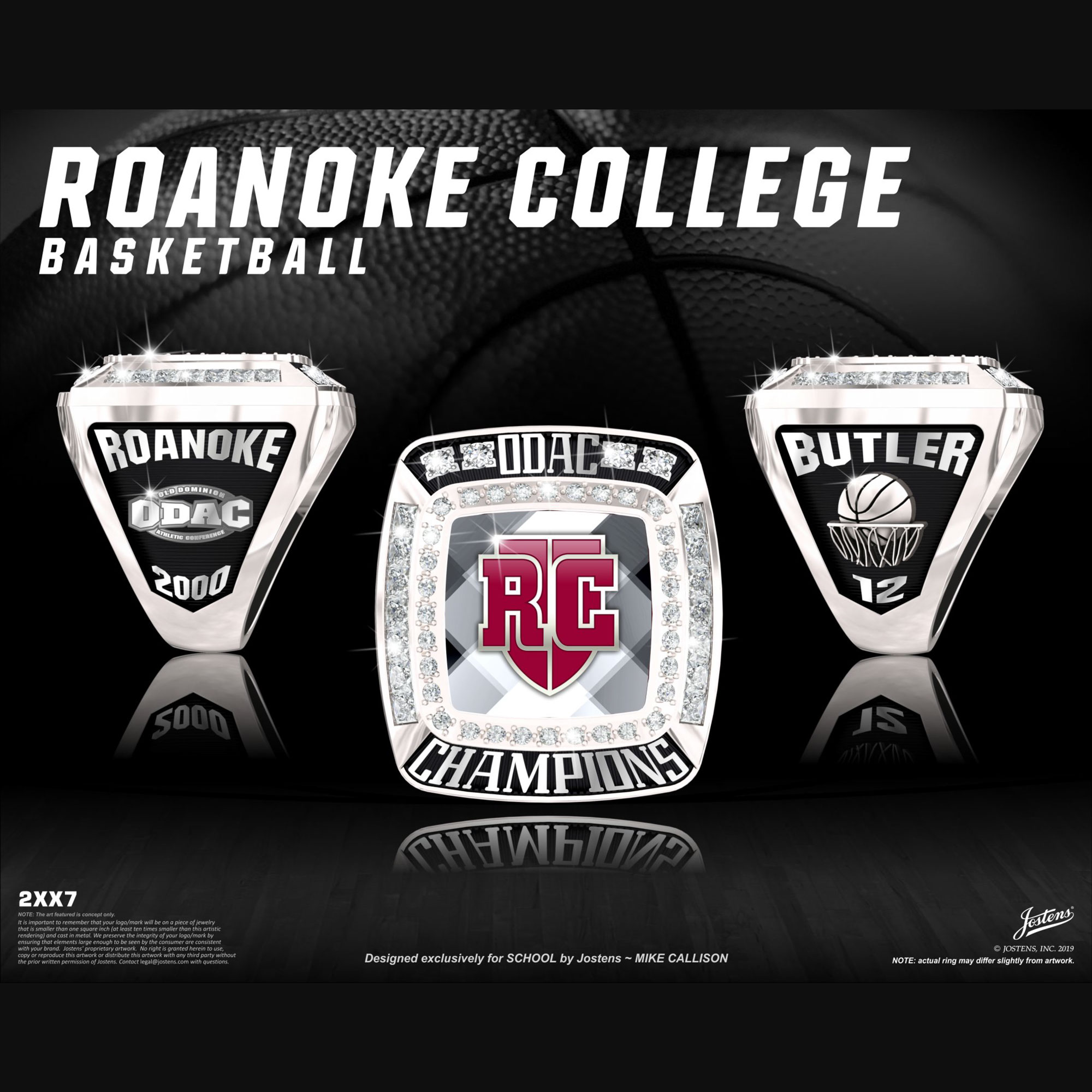 Roanoke College Men's Basketball 2000 ODAC Championship Ring