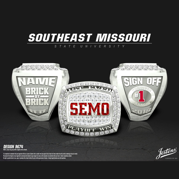 Southeast Missouri State University Men's Football 2018 Playoff Championship Ring