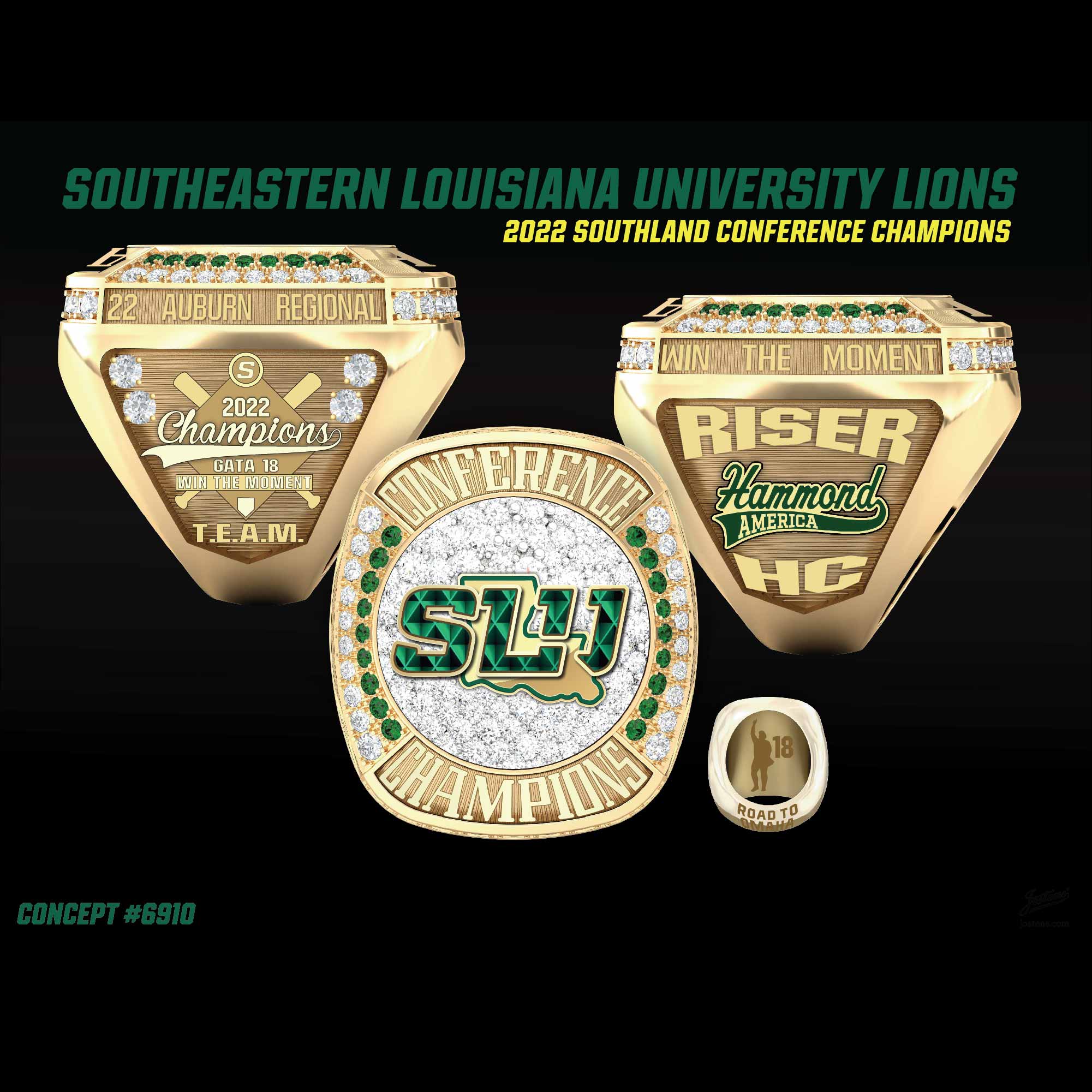 Southeastern Louisiana University Baseball 2022 Southland Championship Ring