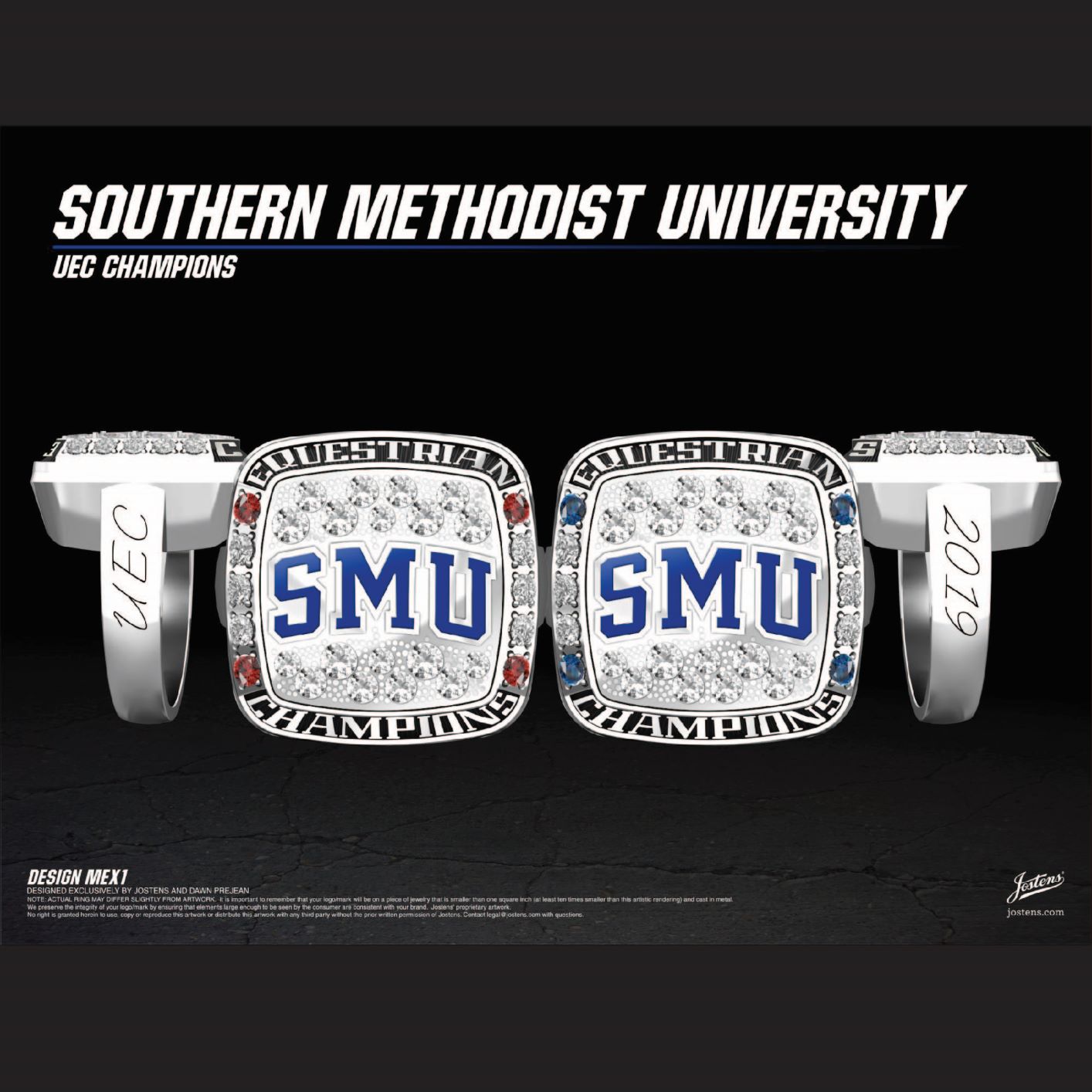 Southern Methodist University Women's Equestrian 2019 UEC Championship Ring