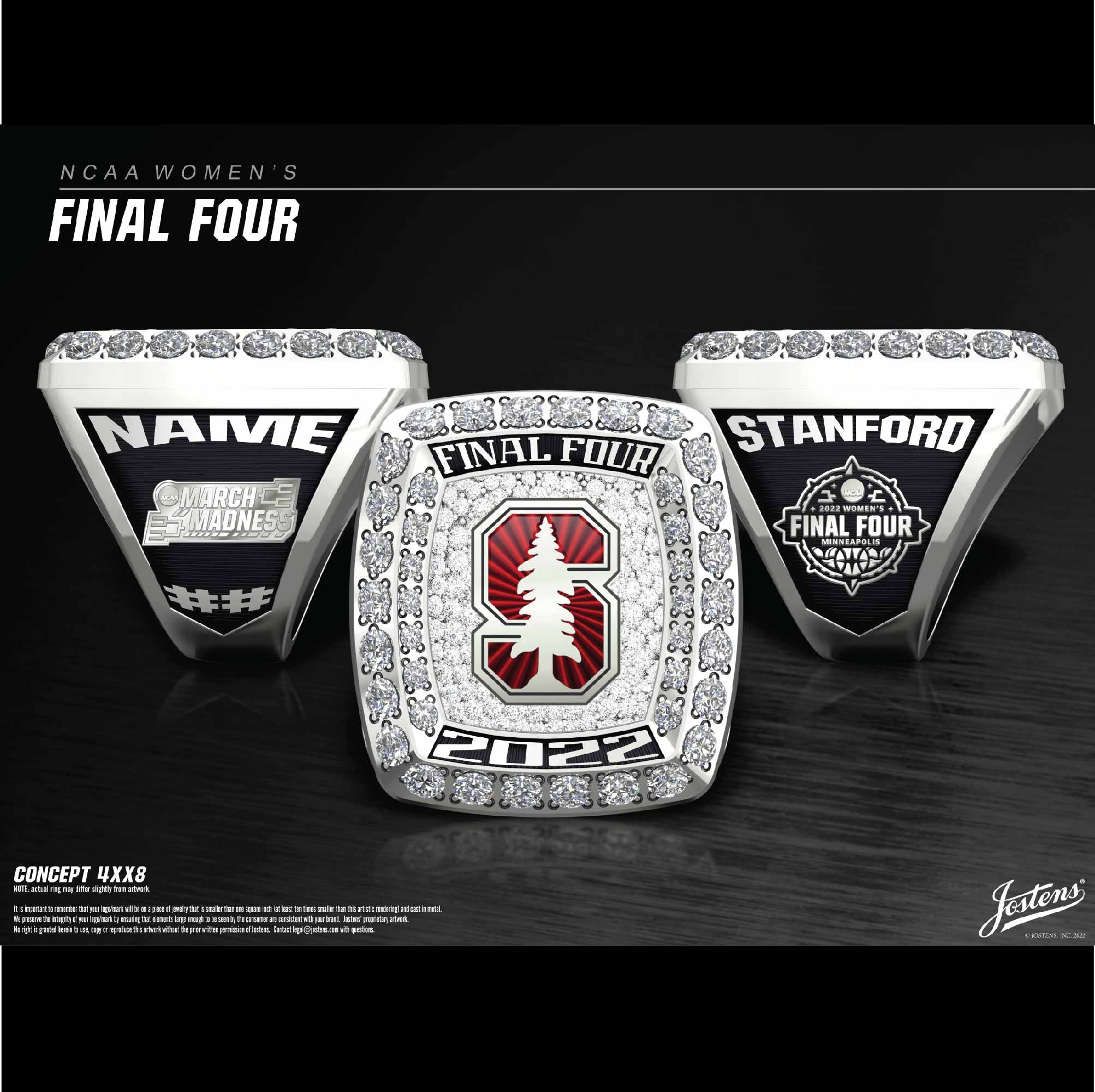 Stanford University Women's Basketball 2022 Final Four Championship Ring
