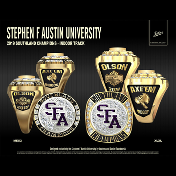 Stephen F. Austin State University Women's Track & Field 2019 Southland Championship Ring