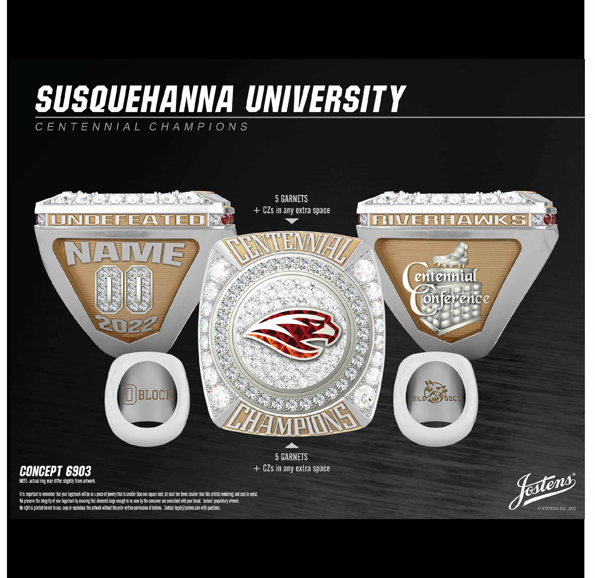 Susquehanna University Football 2022 Centennial Championship Ring