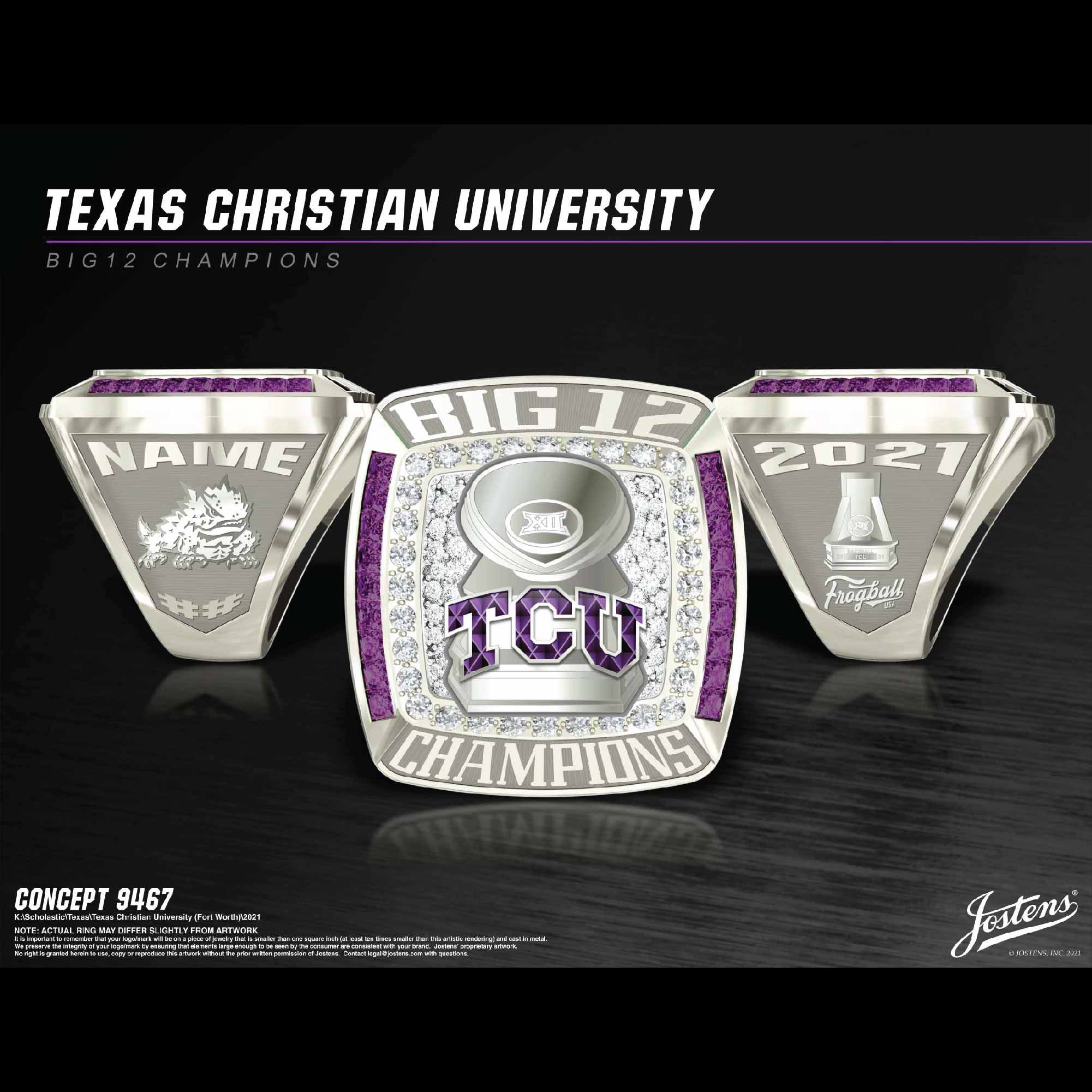 Texas Christian University Men's Baseball 2021 Big 12 Championship Ring