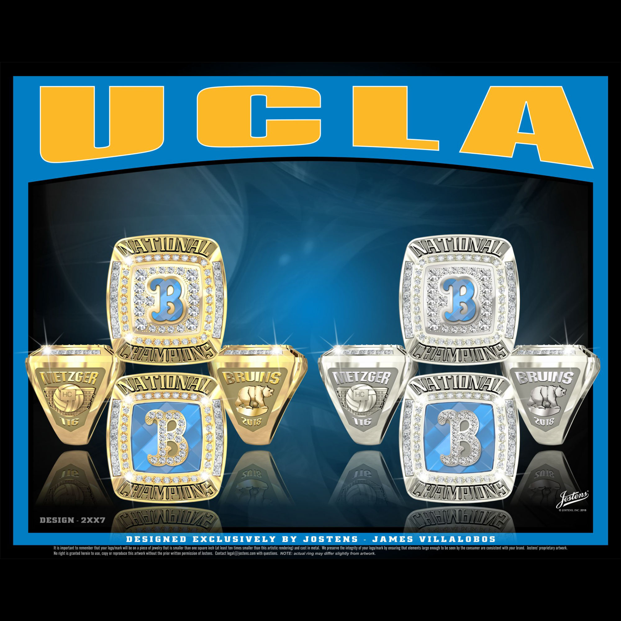 UCLA Women's Beach Volleyball 2018 National Championship Ring