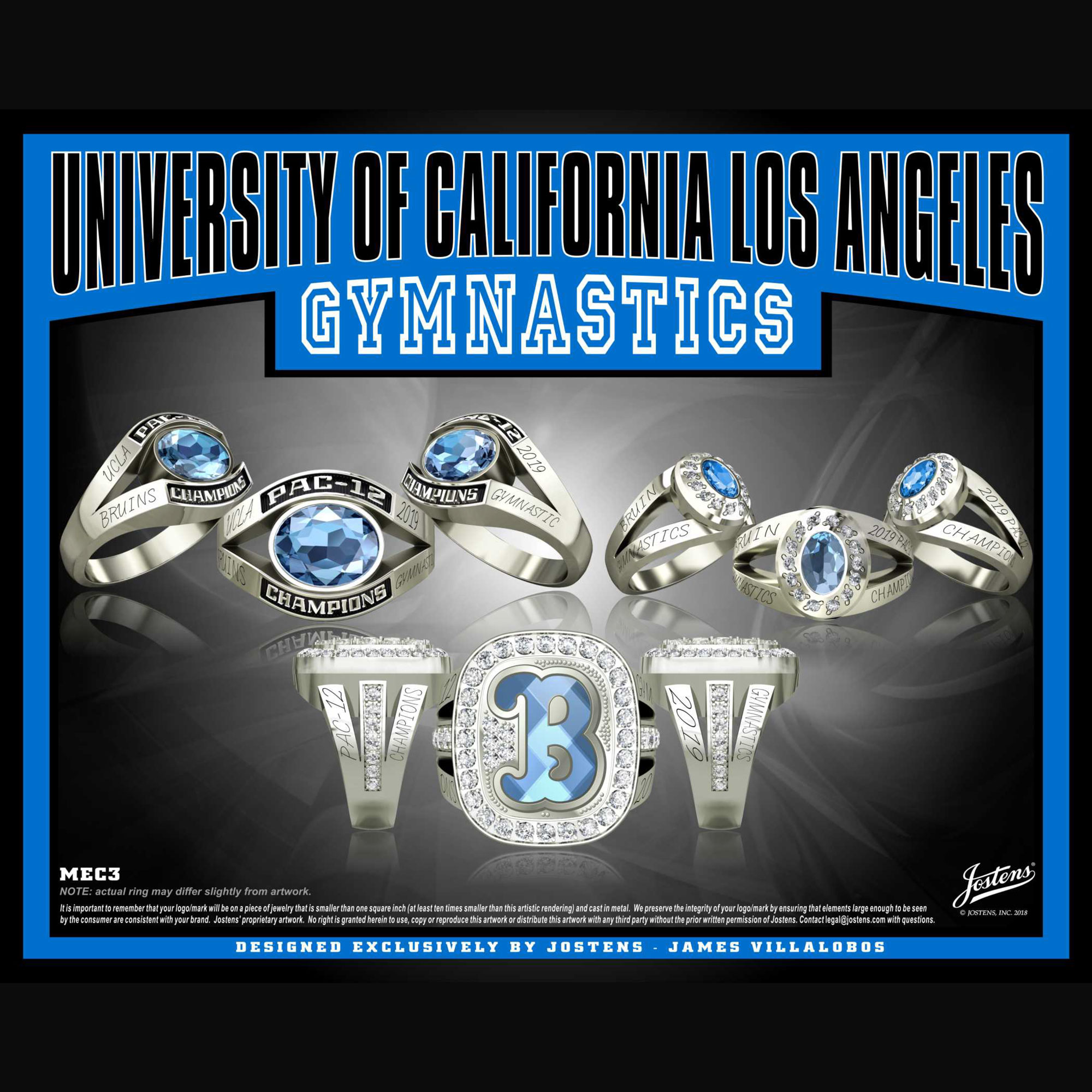 UCLA Women's Gymnastics 2019 Pac-12 Championship Ring