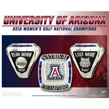 University of Arizona Women's Golf 2018 National Championship Ring