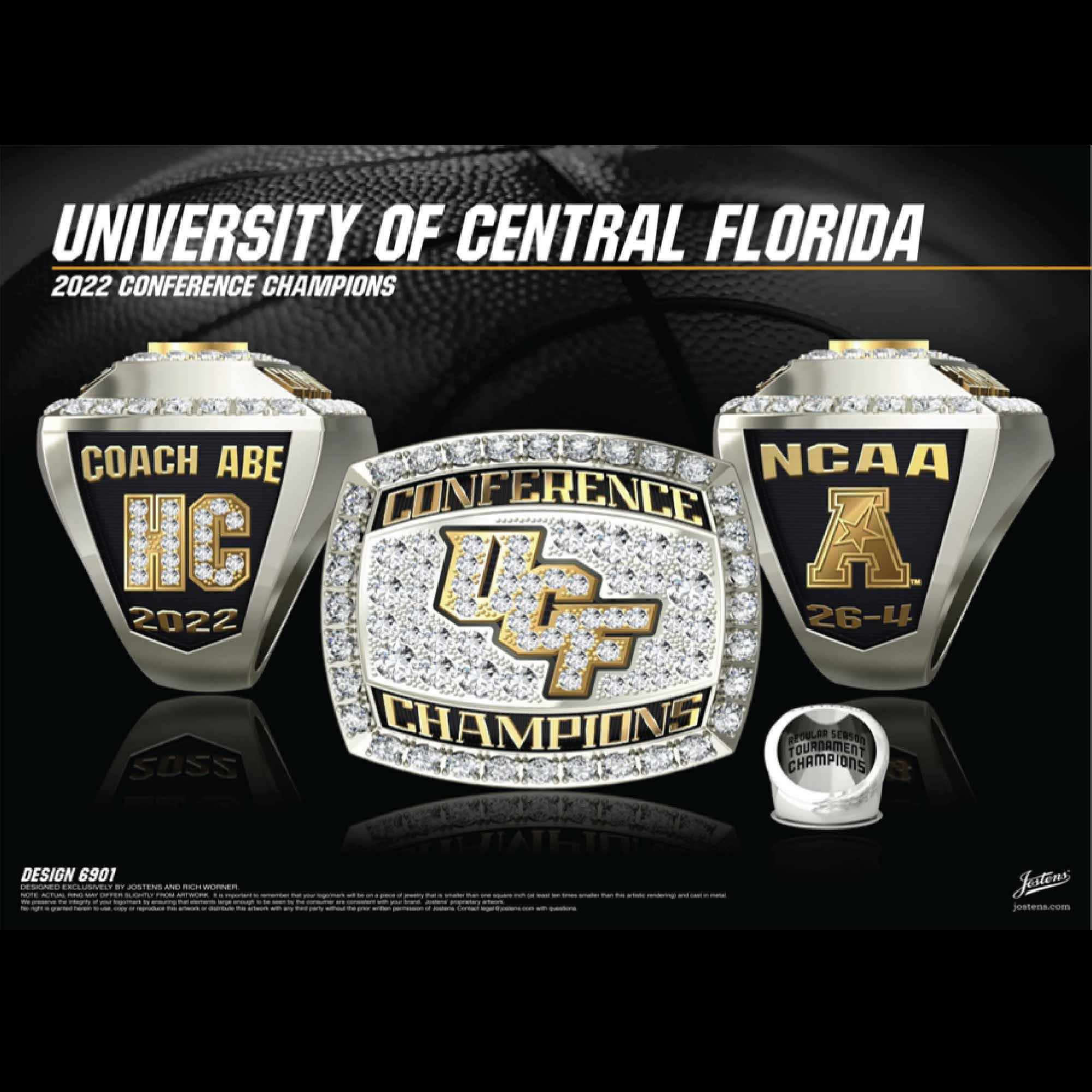 University of Central Florida Women's Basketball 2022 Conference Championship Ring