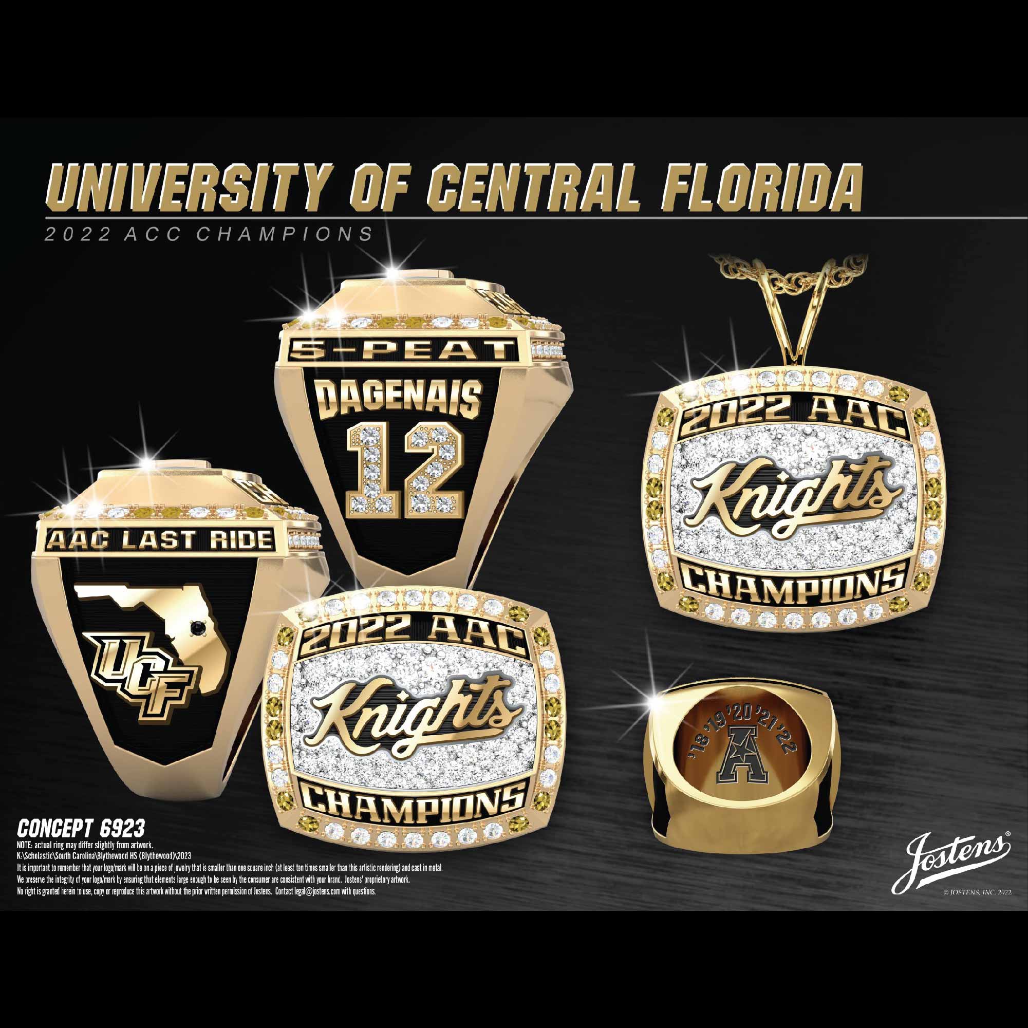 University of Central Florida Women's Volleyball 2022 ACC Championship Ring